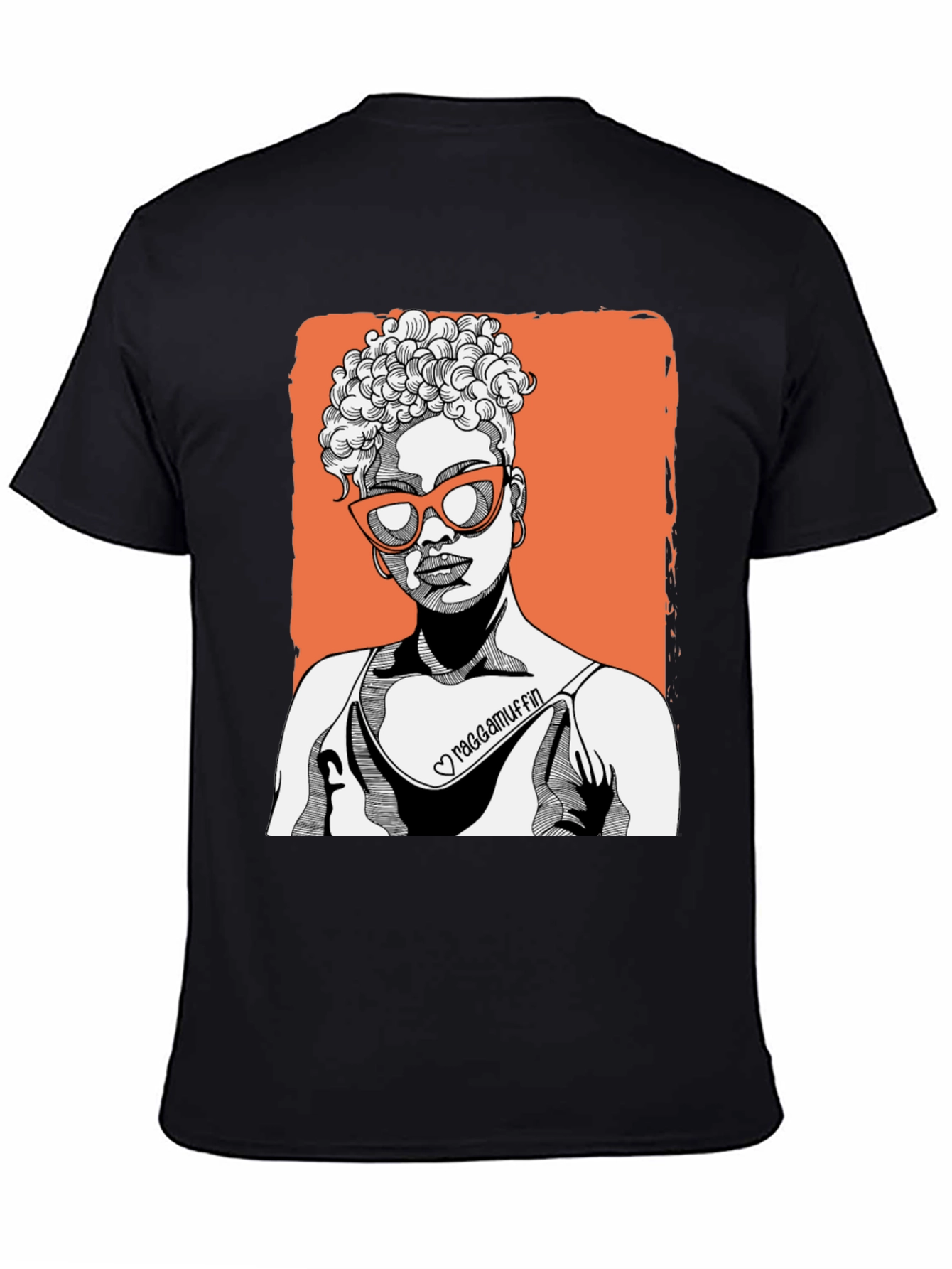 Raggamuffin Graphic Tee - Black