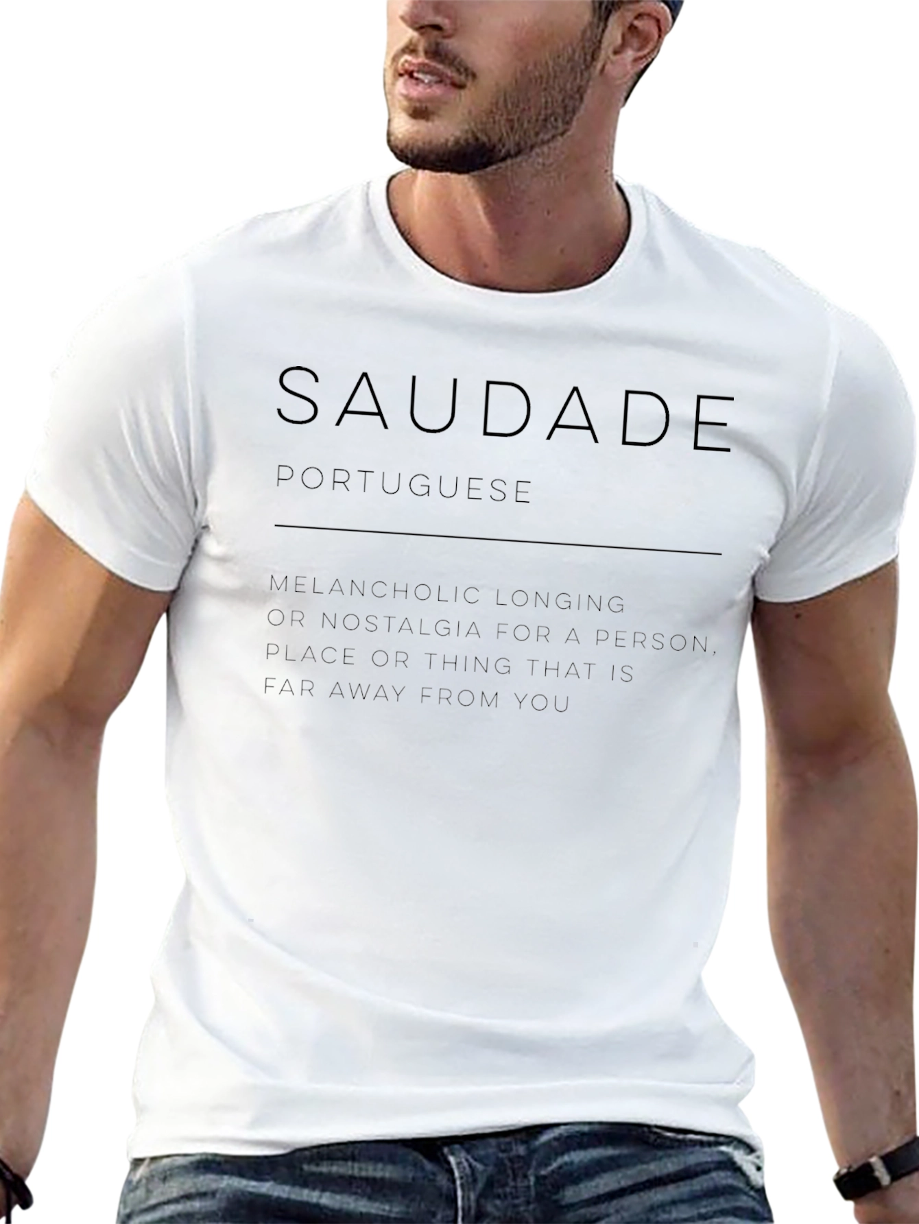 Saudade Portuguese T-Shirt - Melancholic Longing Tee