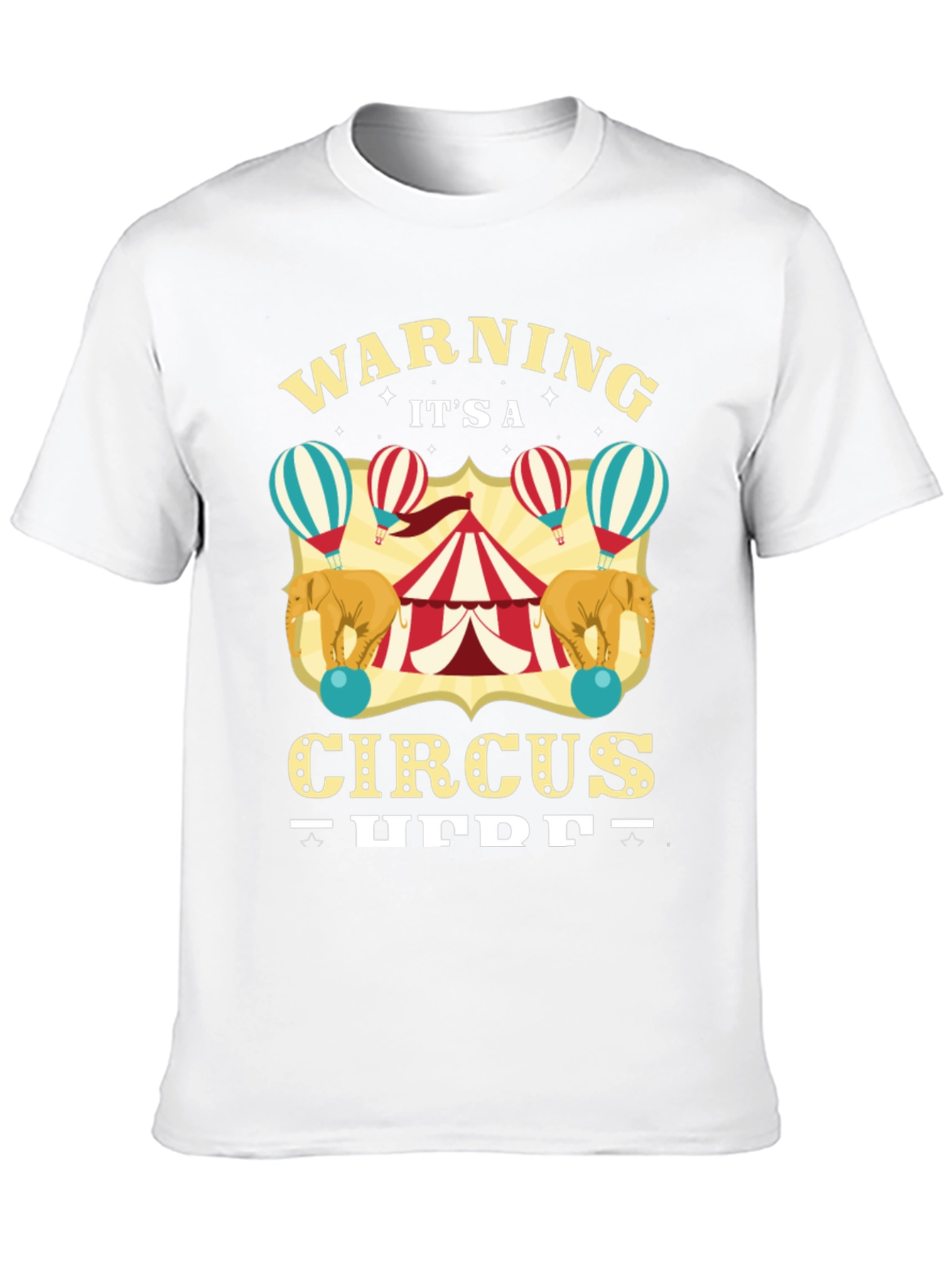 Circus T-Shirt: Warning Its a Circus Here Black Tee