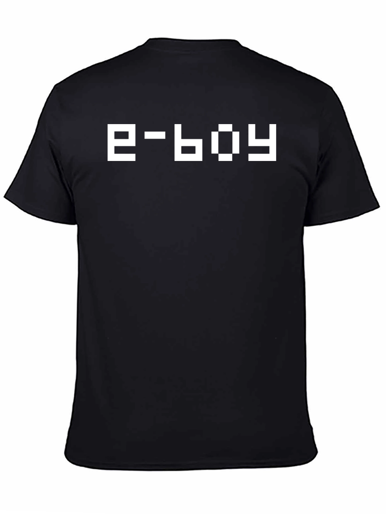 E-boy Graphic Tee - Black Casual T-Shirt