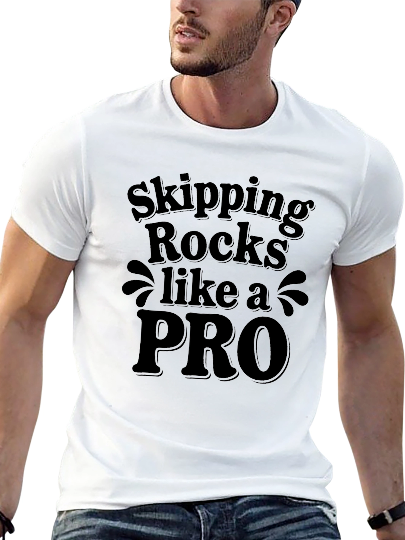 Skipping Rocks Like a PRO Graphic T-Shirt