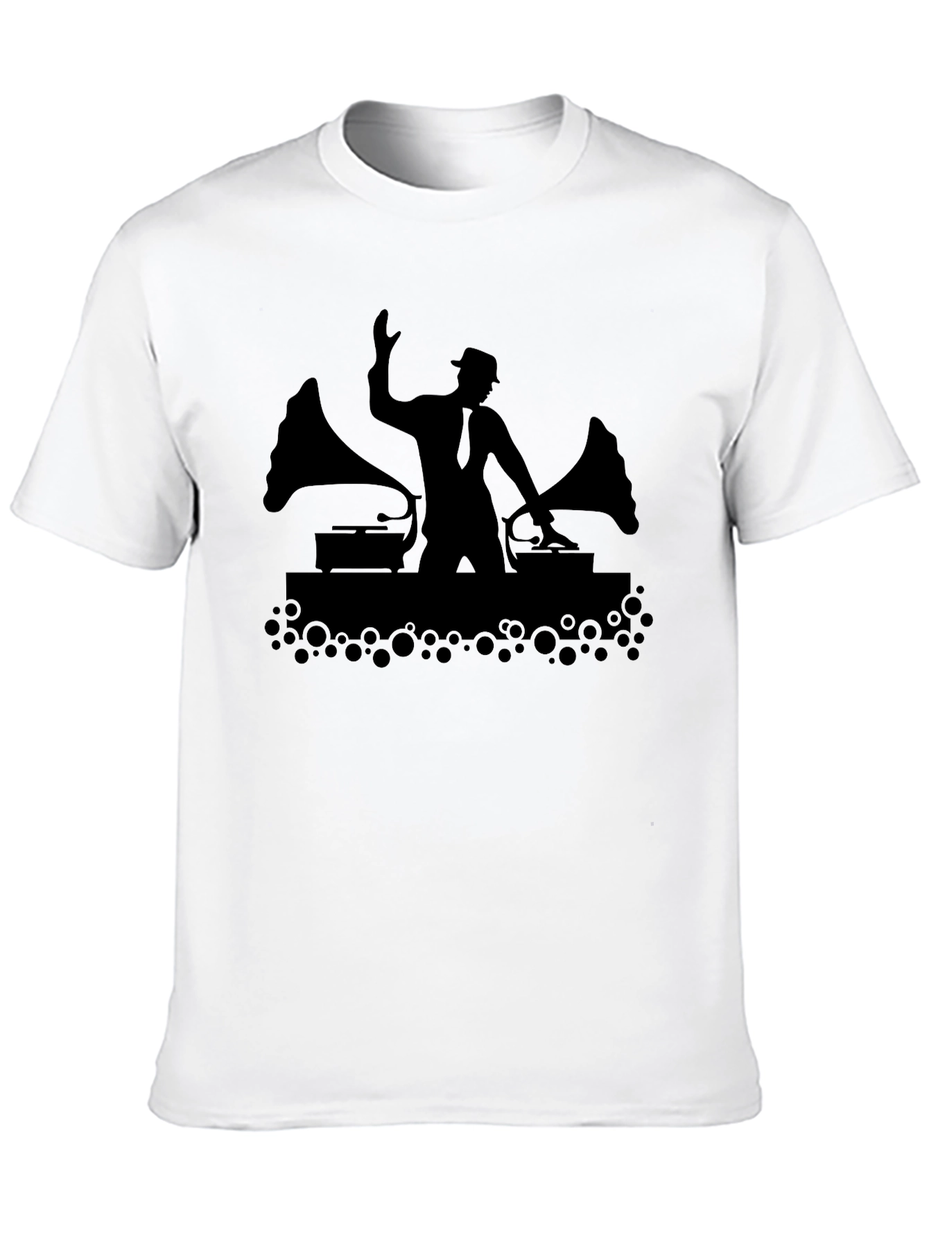 DJ Silhouette Black T-Shirt - Music Lover Tee