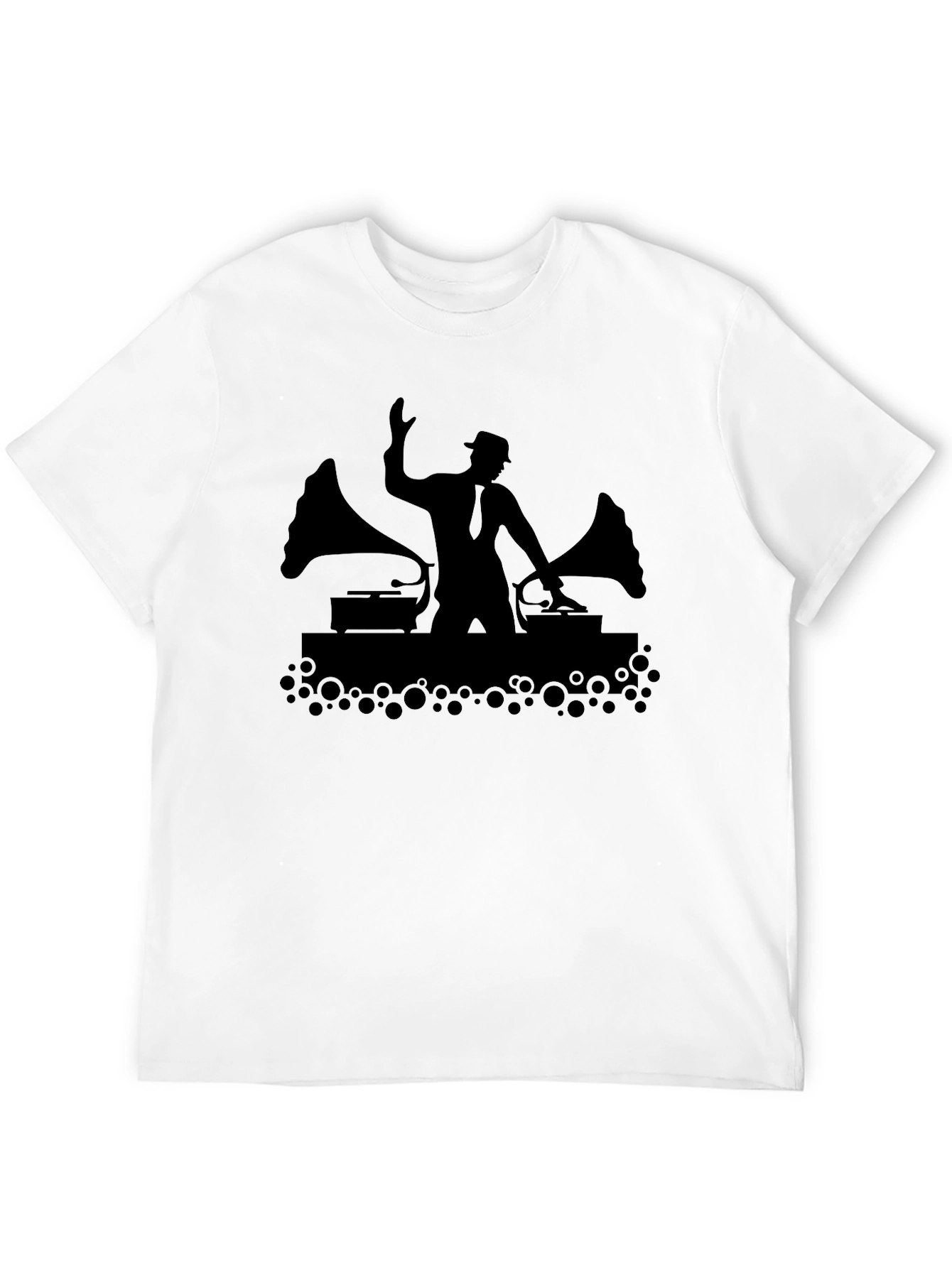 DJ Silhouette Black T-Shirt - Music Lover Tee