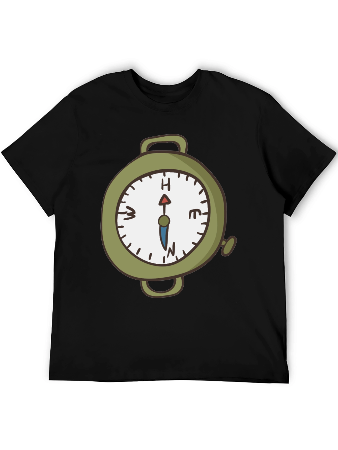 Compass Graphic Black T-Shirt