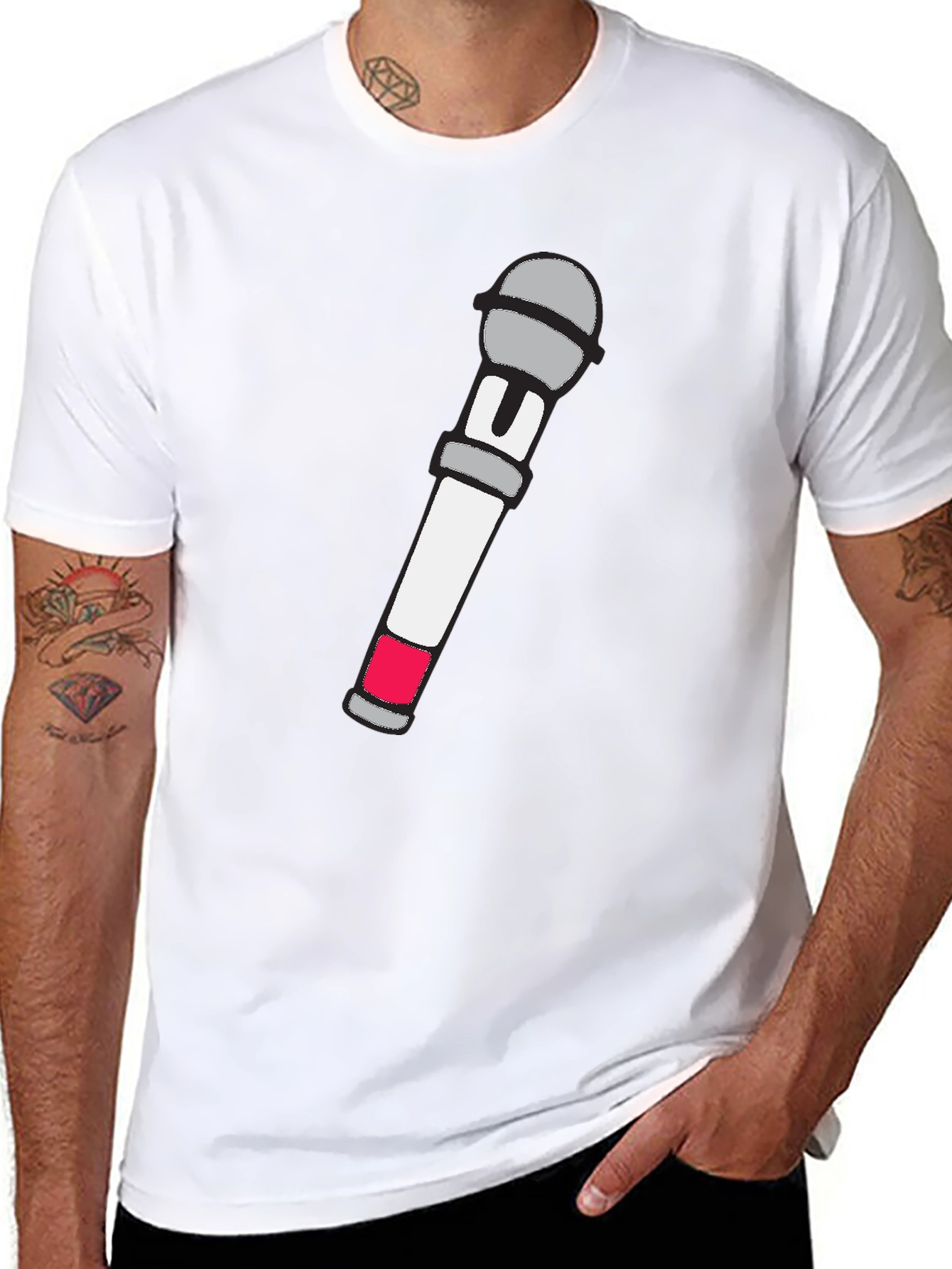 Karaoke King T-Shirt - Microphone Graphic Tee