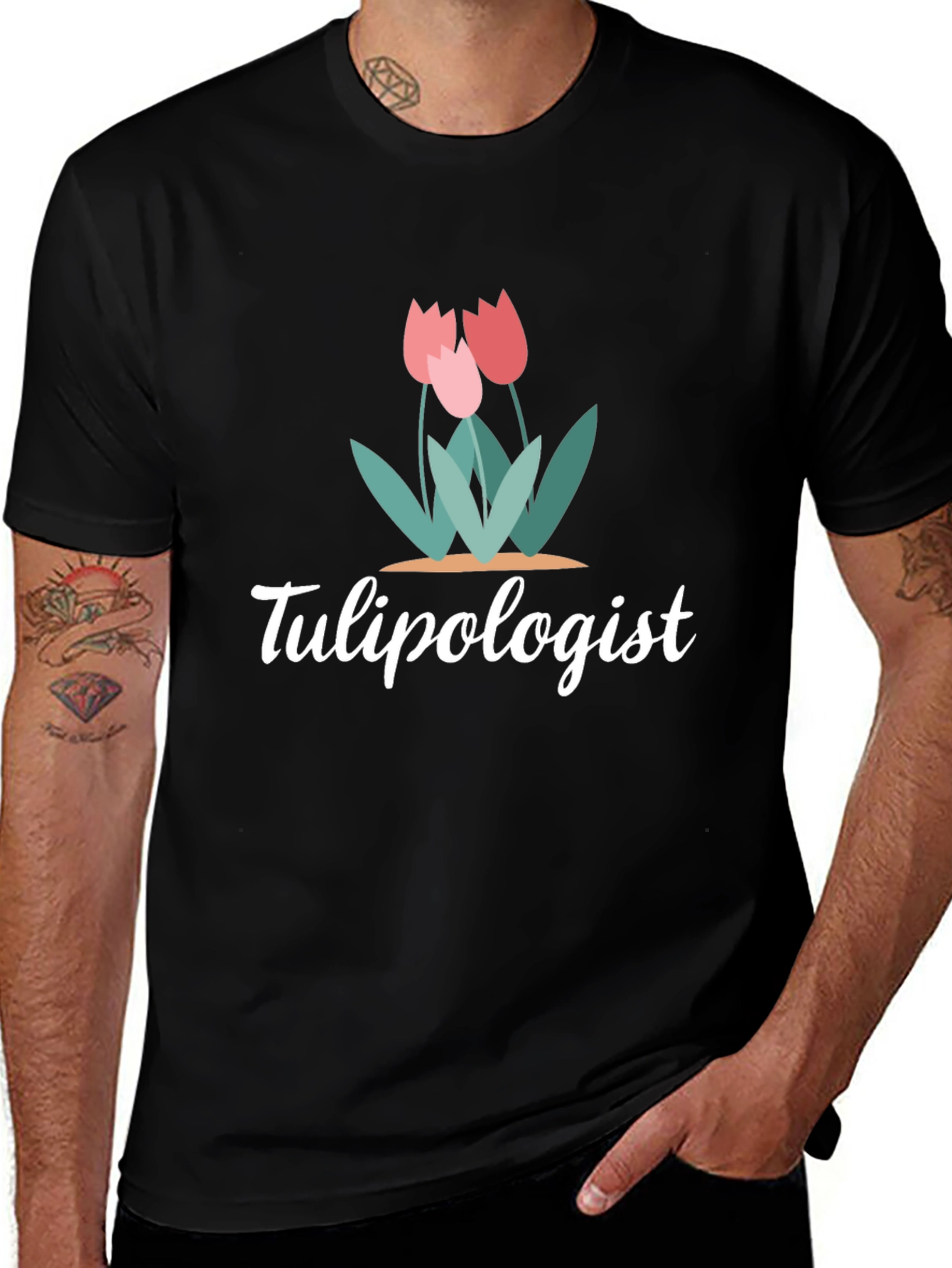 Tulipologist Graphic T-Shirt Floral Design