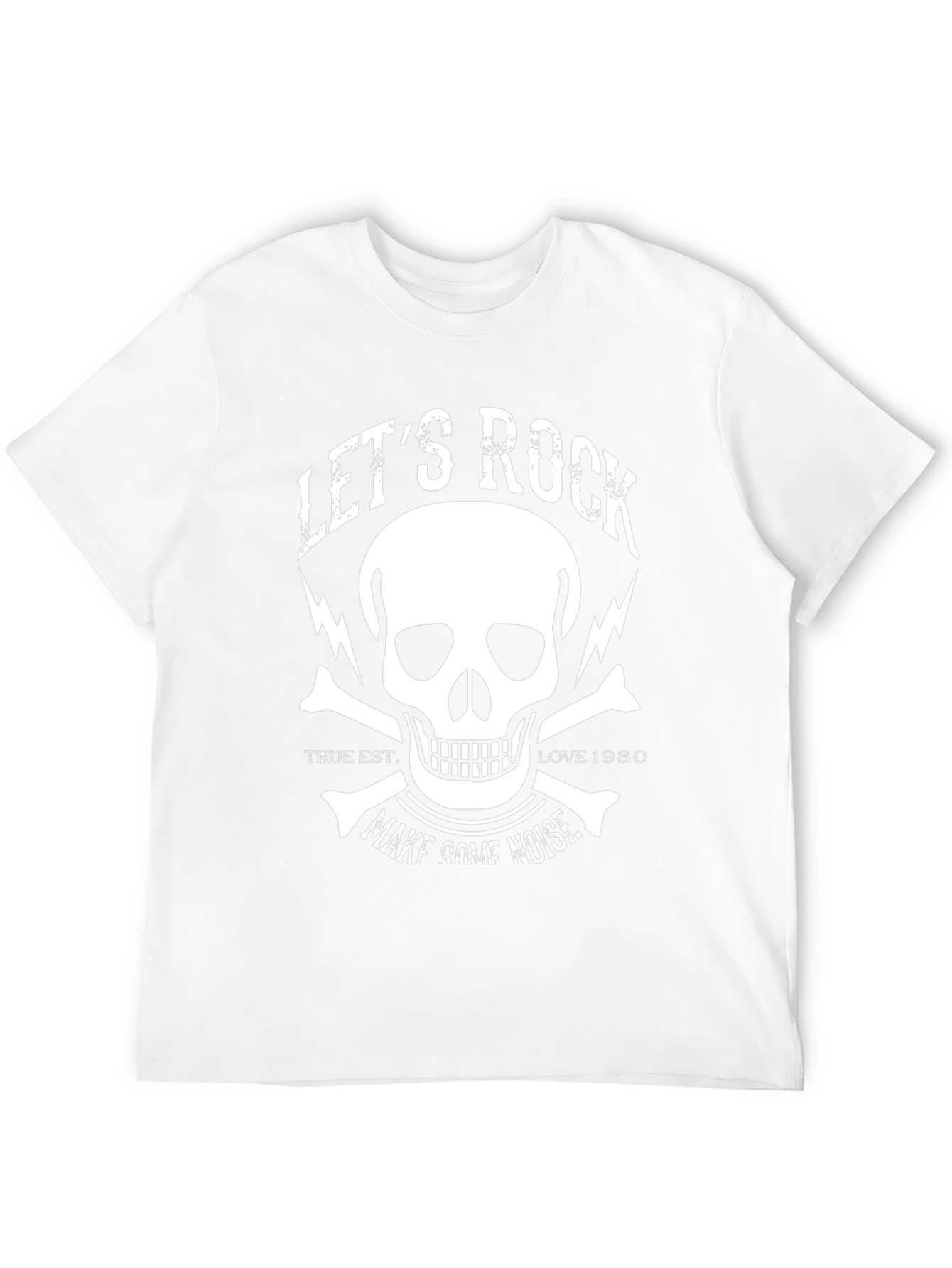 Lets Rock Graphic Tee - Skull and Bones