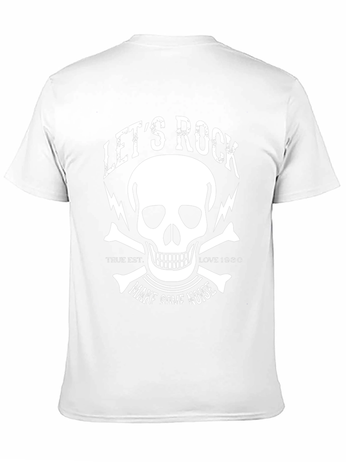 Lets Rock Graphic Tee - Skull and Bones