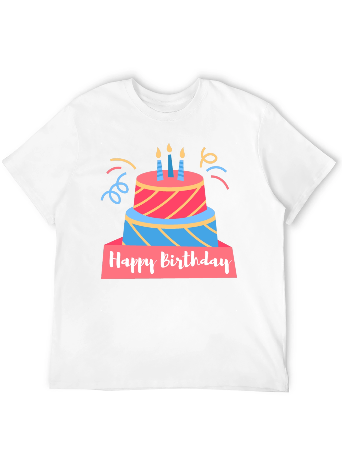 Birthday Cake Graphic T-Shirt
