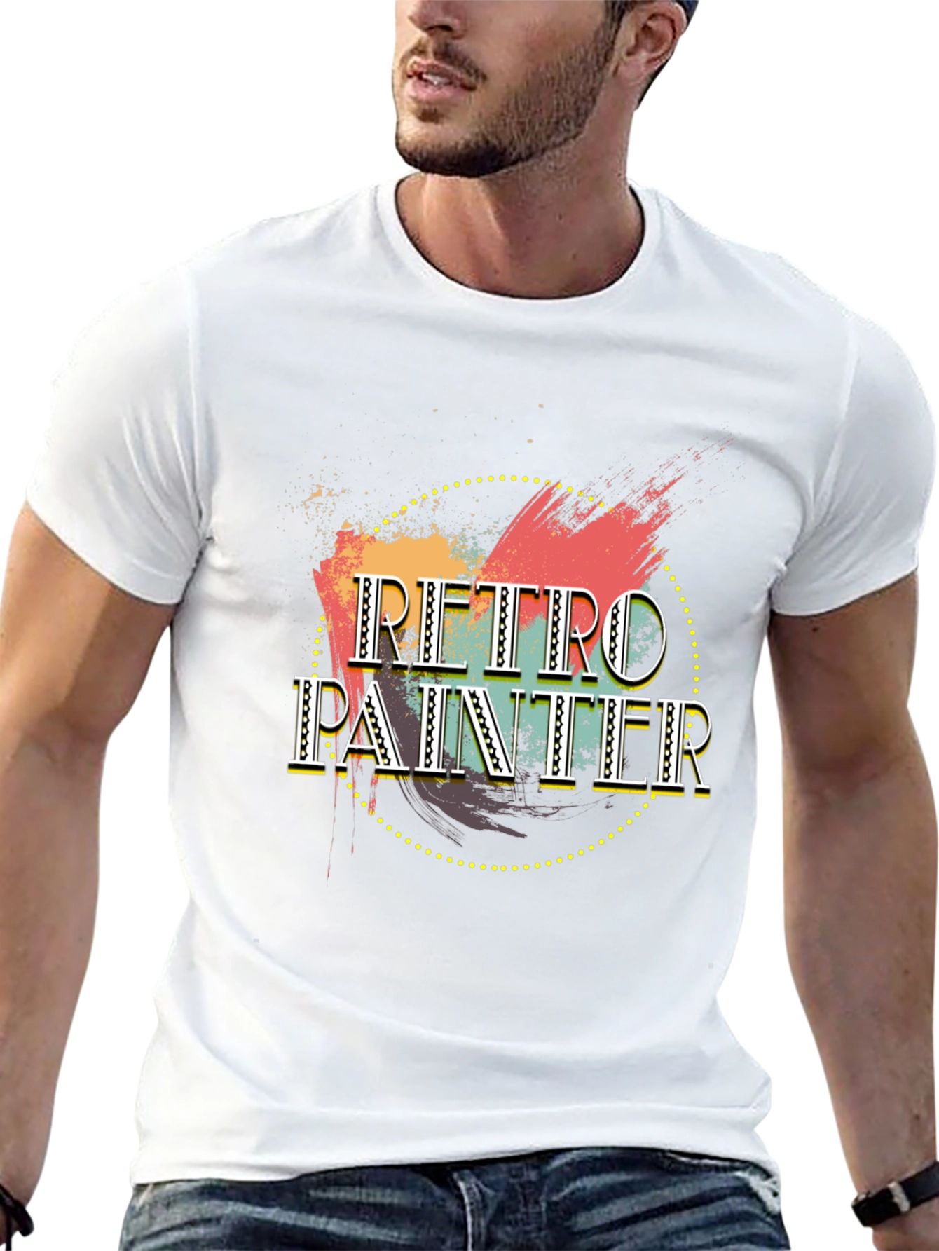 Retro Painter T-Shirt - Unique Design