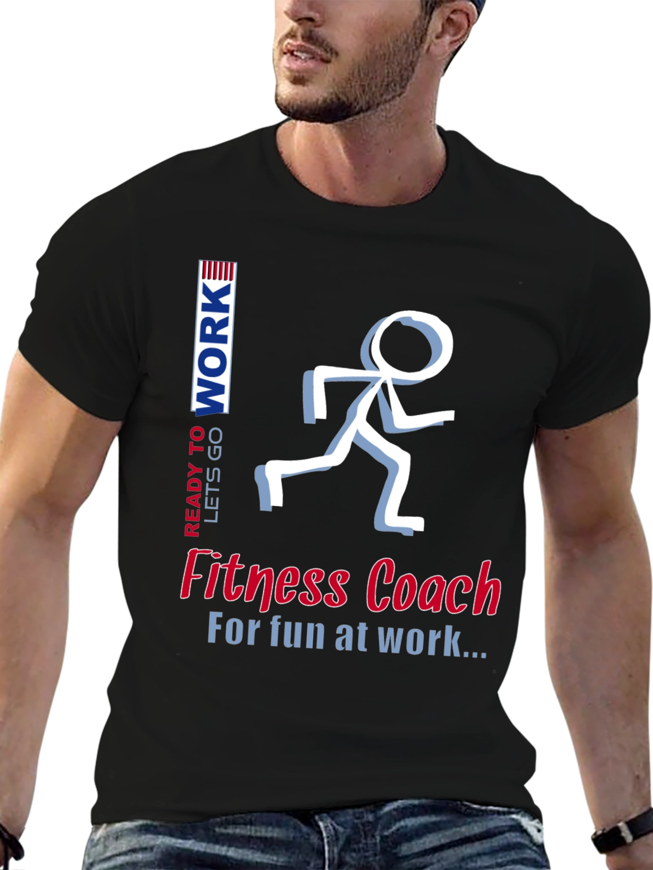 Fitness Coach T-Shirt - Fun at Work Design