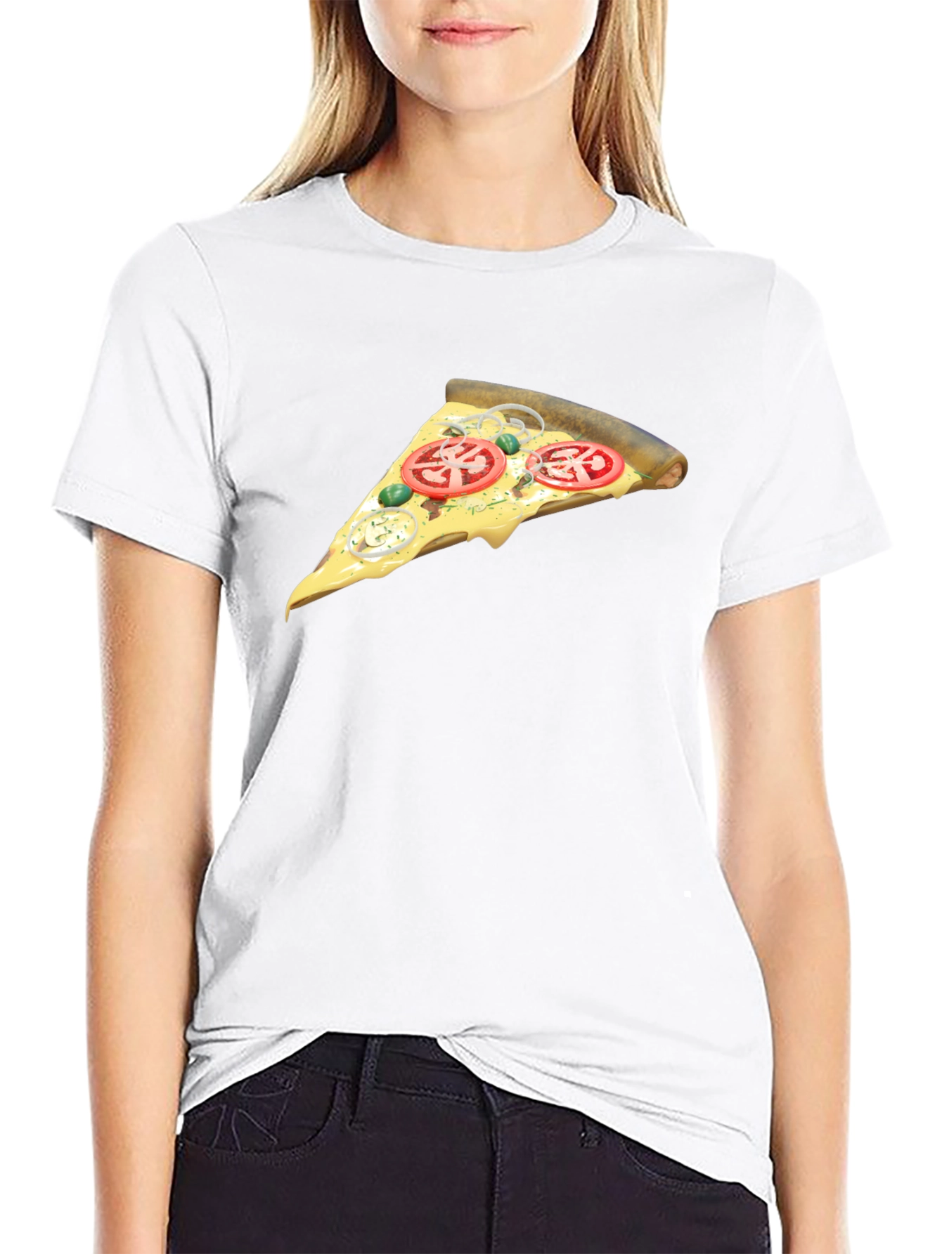 Pizza Slice Graphic T-Shirt - Unisex Casual Tee