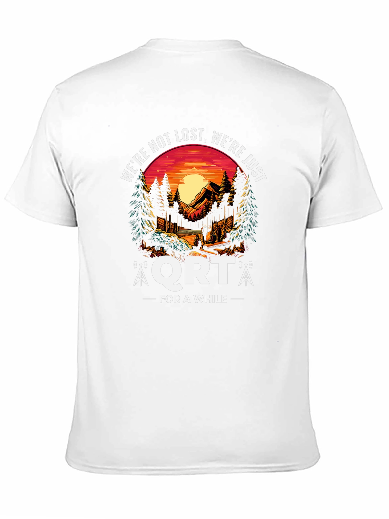 QRT Camping Graphic Tee - Relax Were Not Lost!