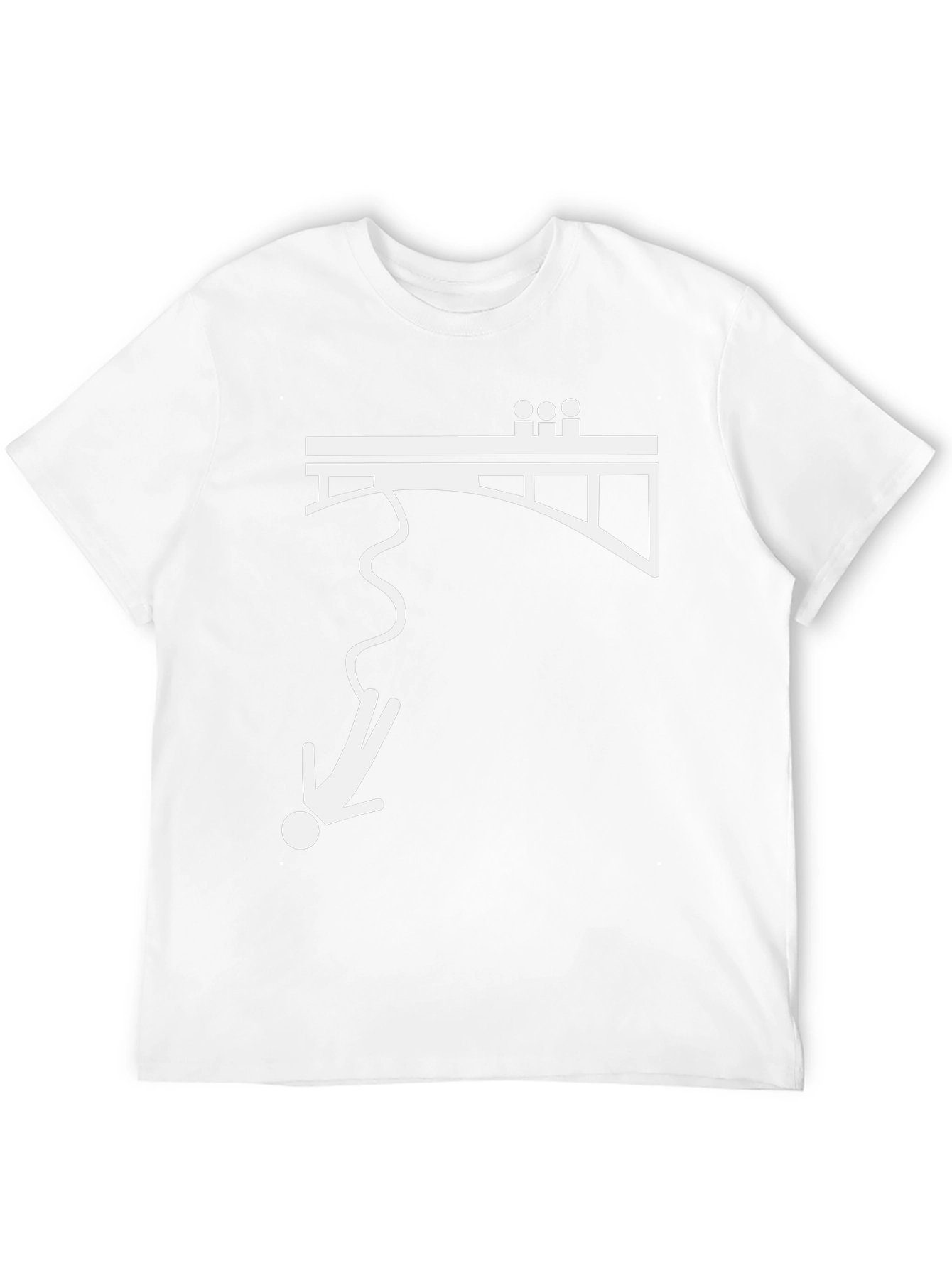 Bungee Jumper Graphic Tee - Black Cotton T-Shirt