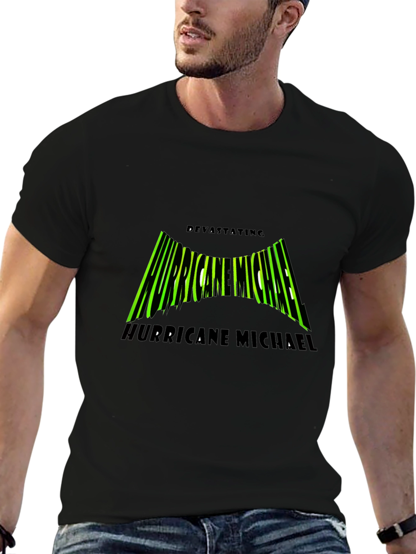 Hurricane Michael Tee - Black Graphic T-Shirt