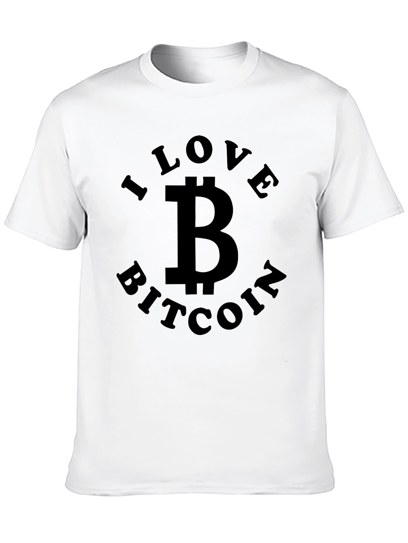 I Love Bitcoin Black T-Shirt