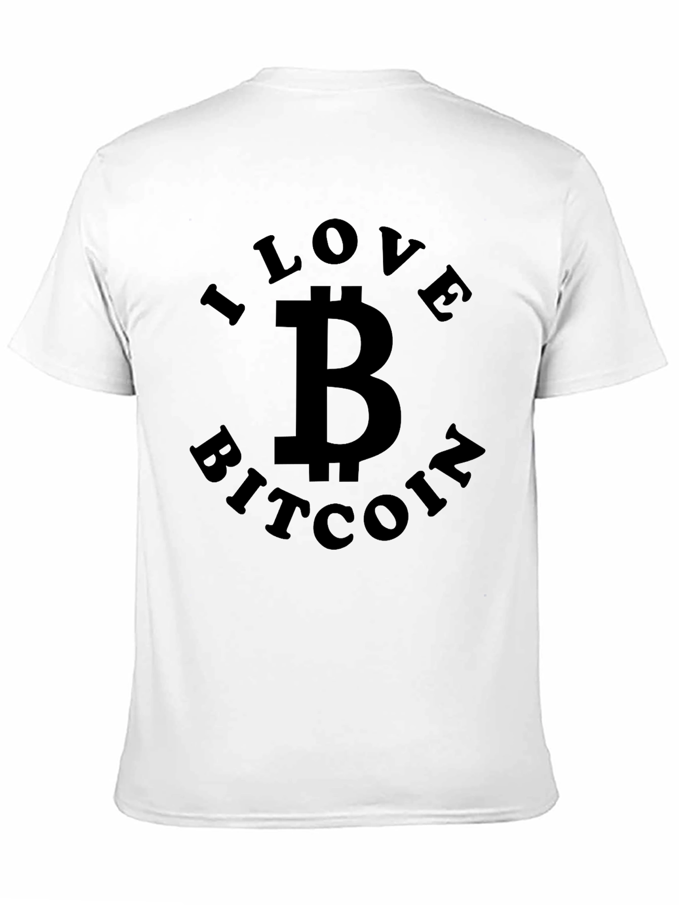 I Love Bitcoin Black T-Shirt
