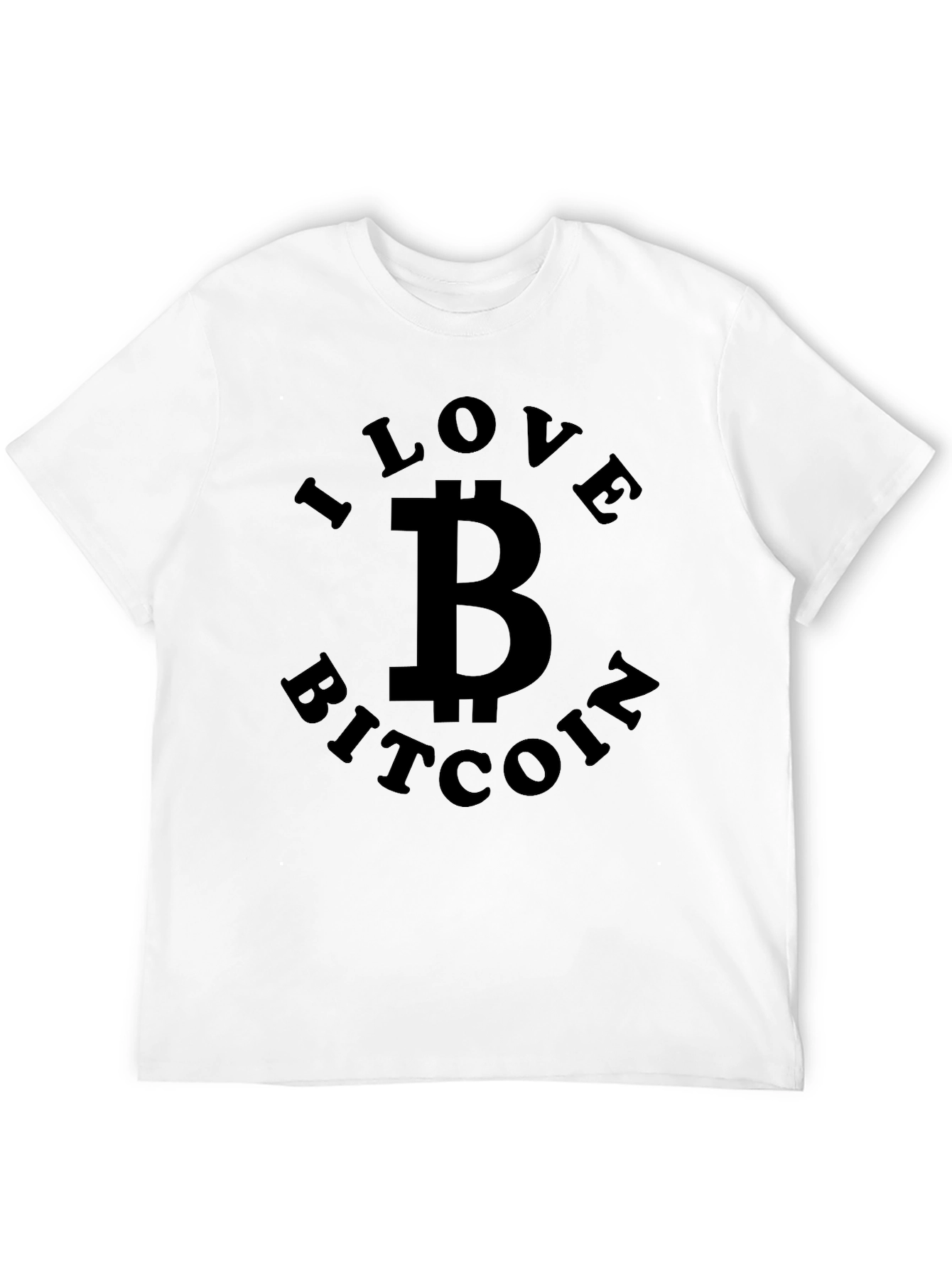 I Love Bitcoin Black T-Shirt