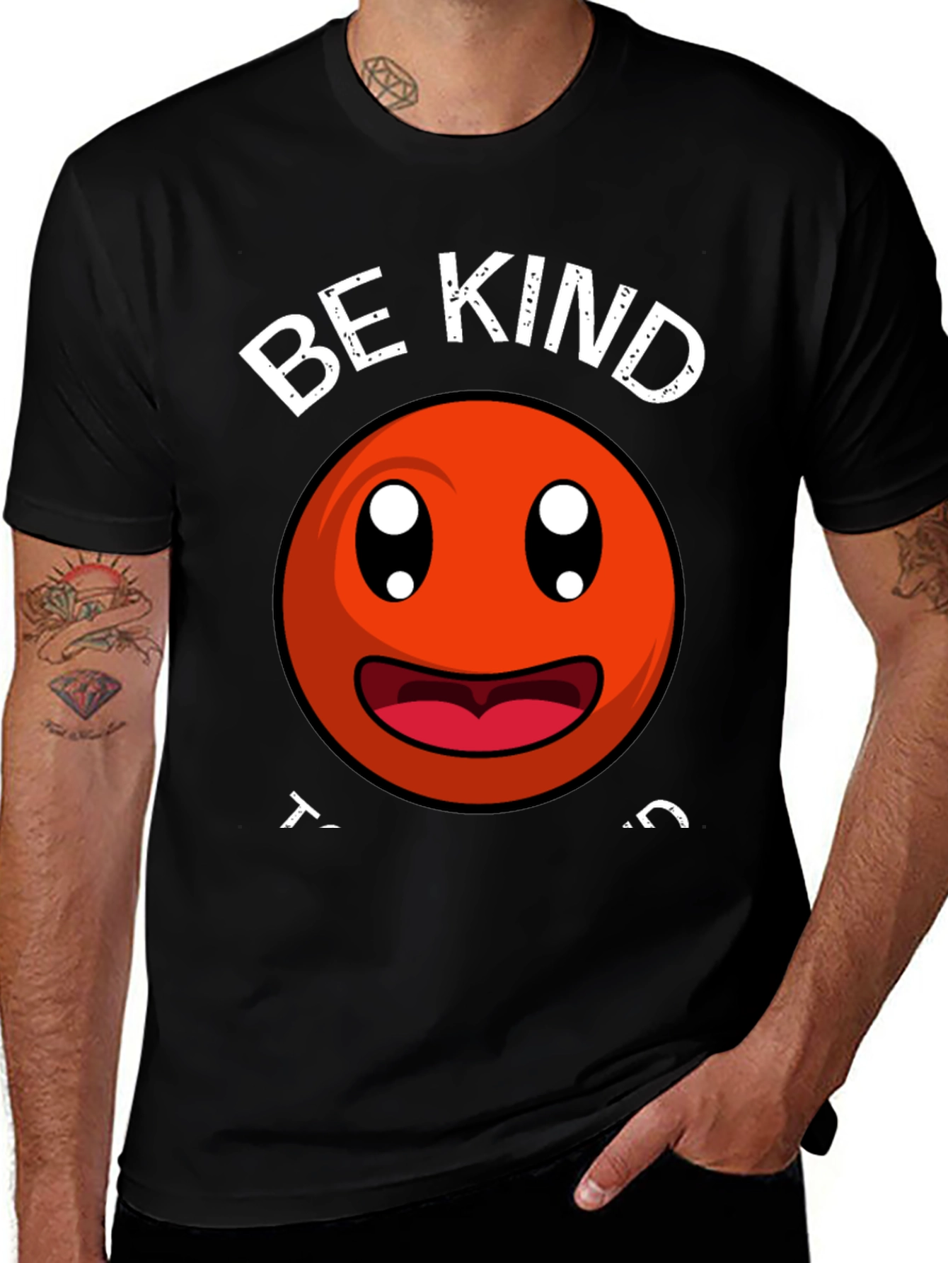 Be Kind Smiley Face Graphic T-Shirt