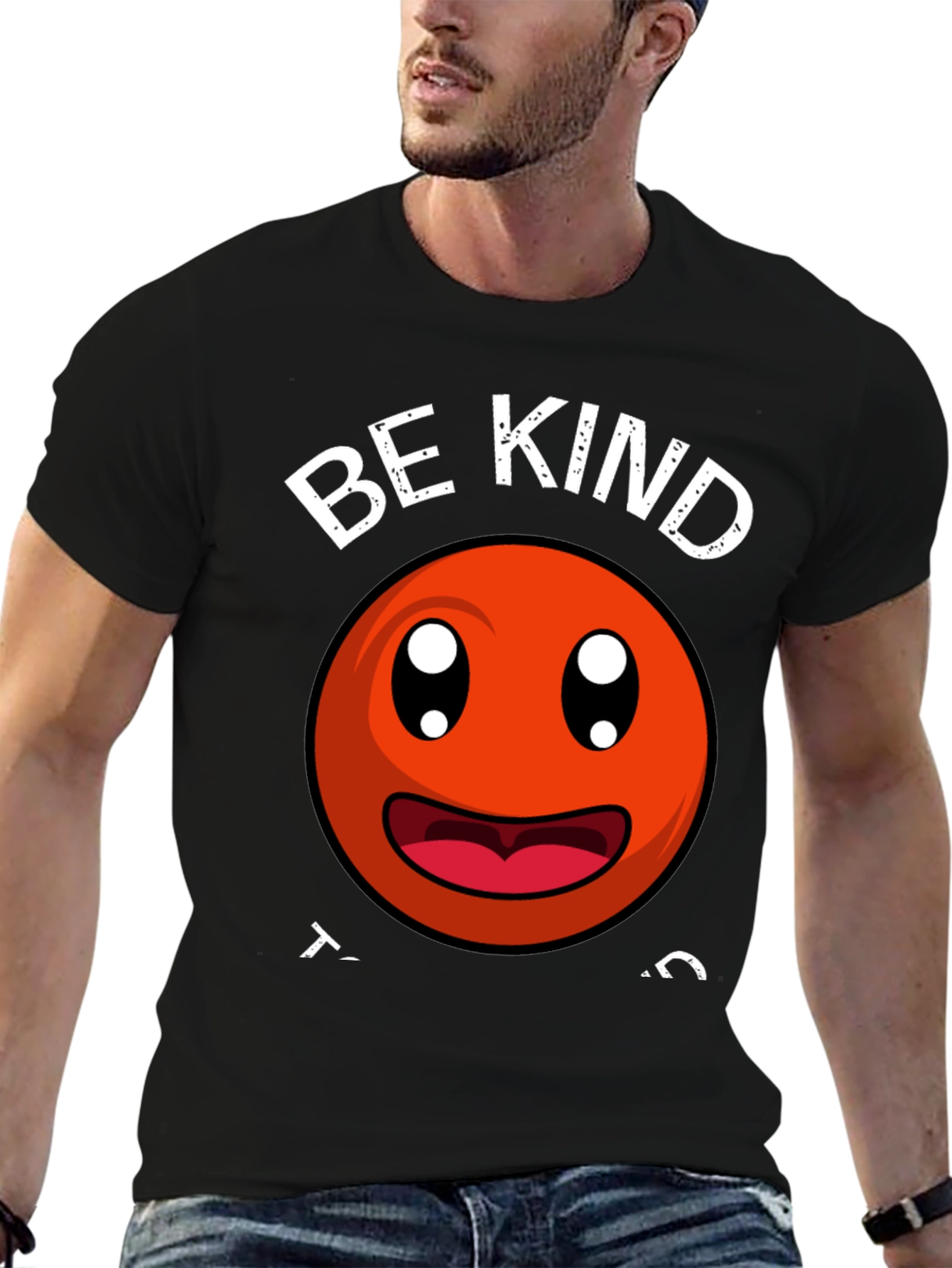 Be Kind Smiley Face Graphic T-Shirt