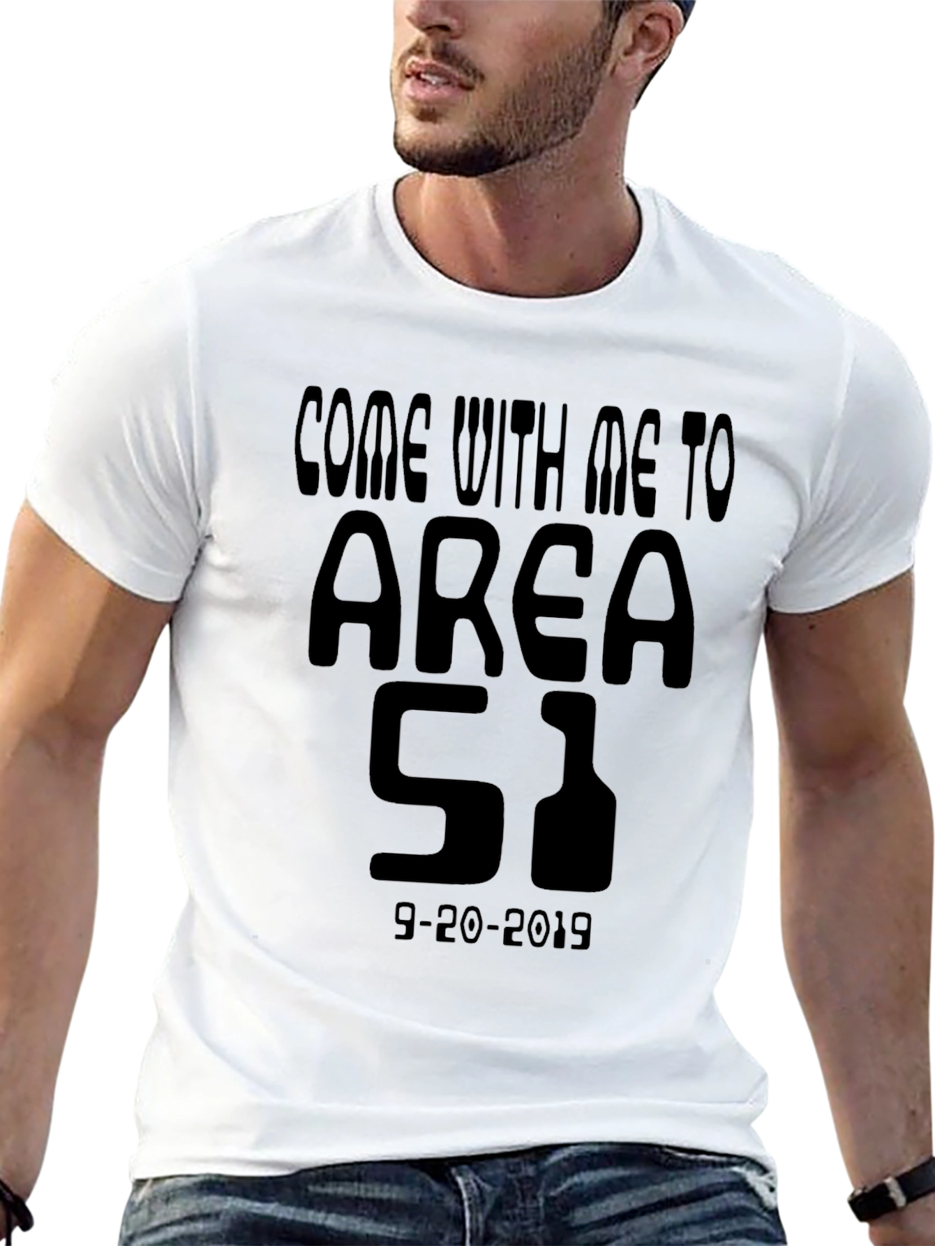 Area 51 Black Graphic Tee