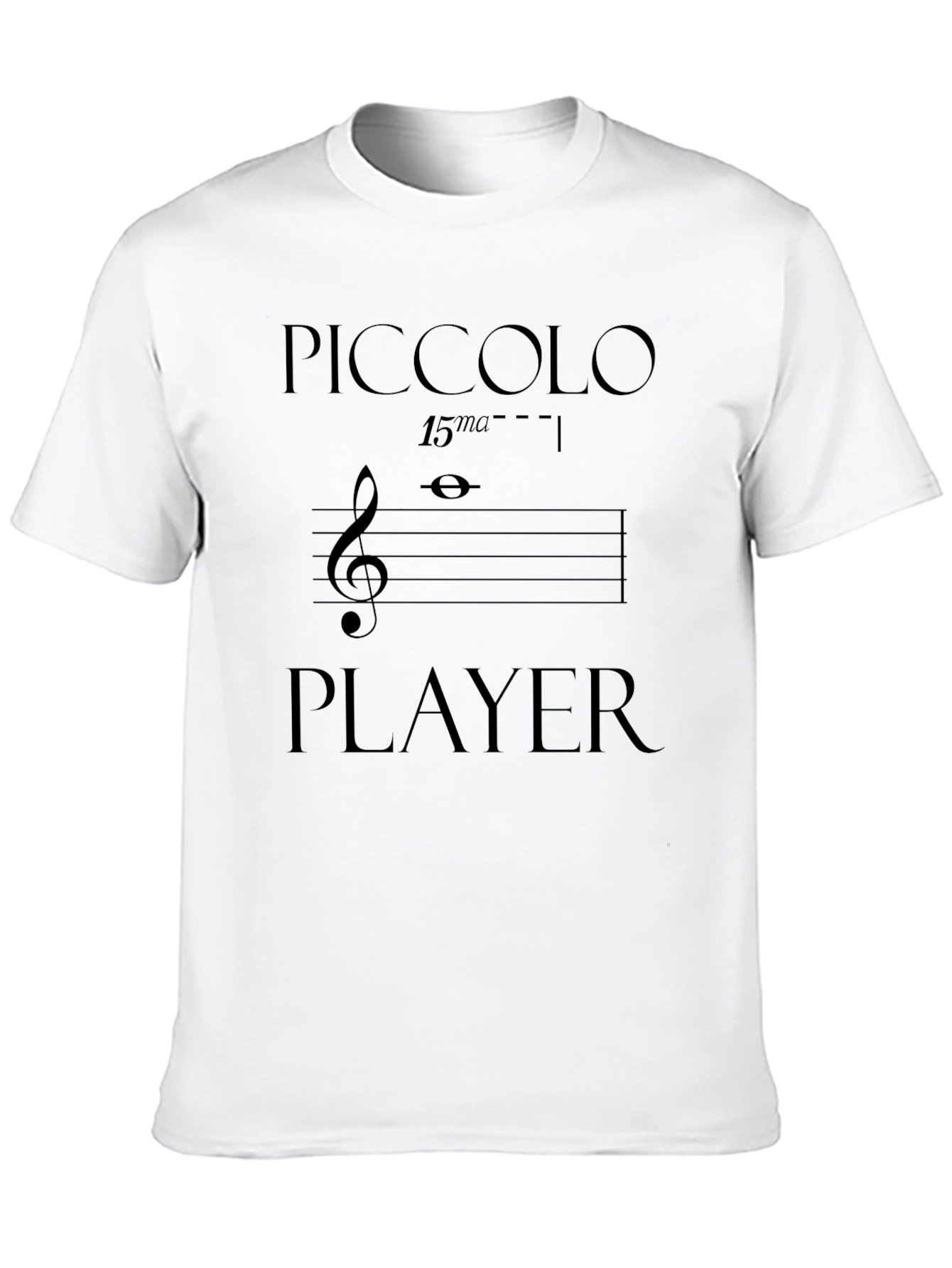 Piccolo Player T-Shirt - Musical Humor Tee