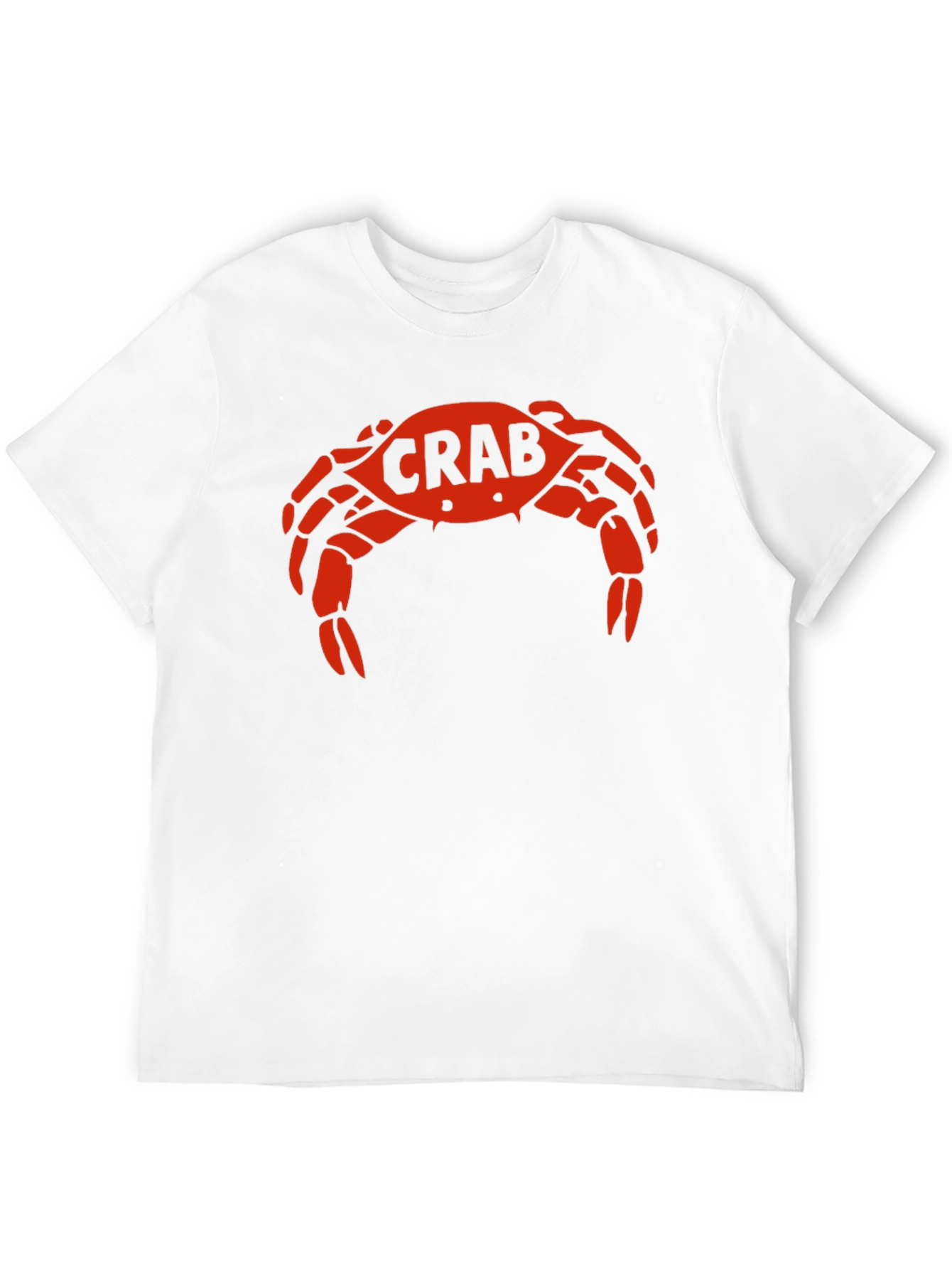 Crab Graphic Tee - Bold Red Design on Black