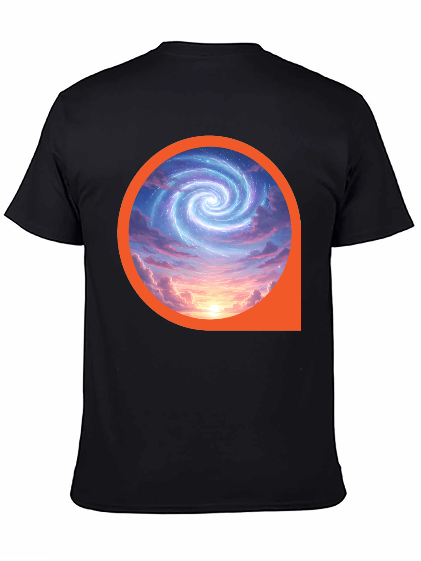 Cosmic Swirl Graphic Tee - Modern Style