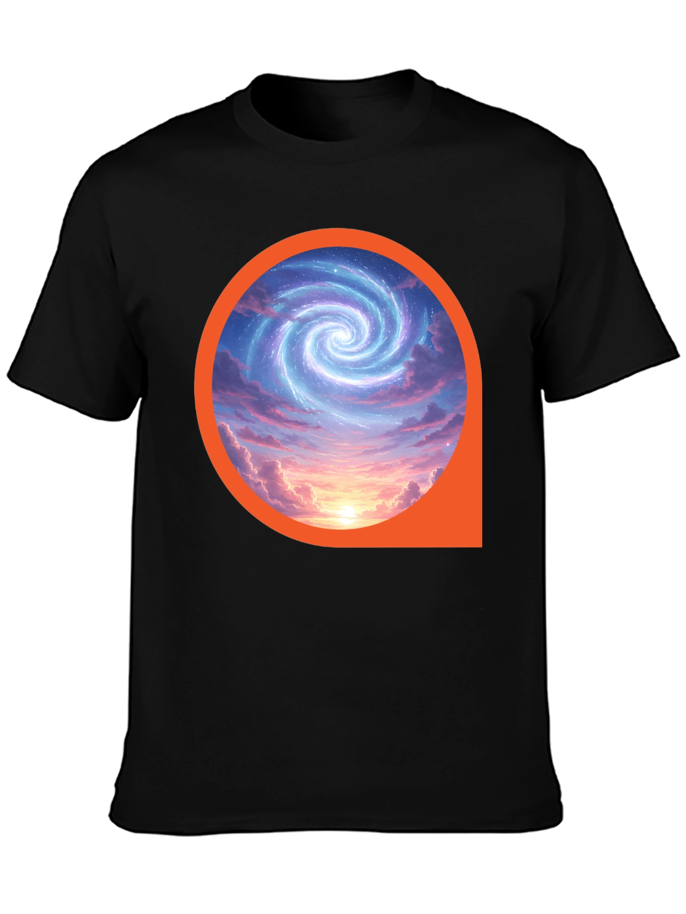 Cosmic Swirl Graphic Tee - Modern Style
