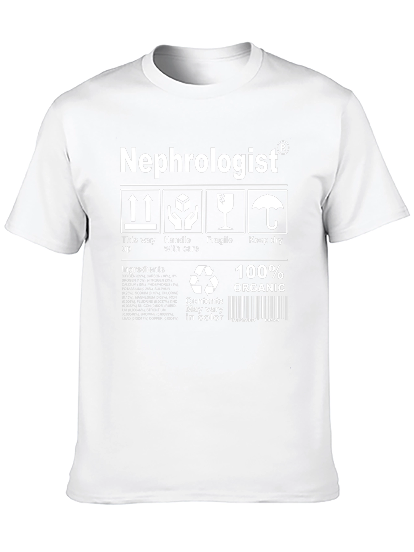 Nephrologist Organic T-Shirt: Handle with Care