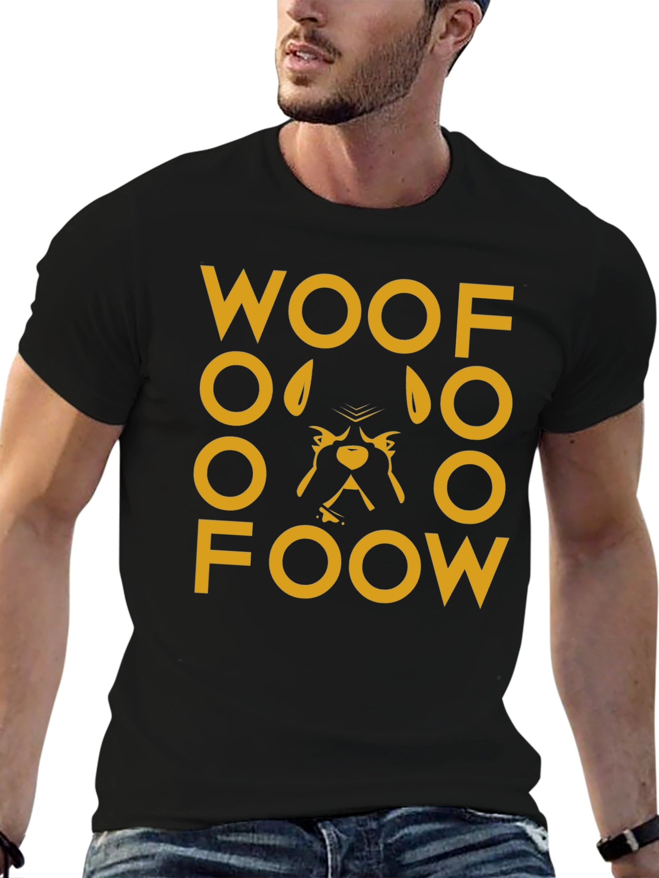 Woof Foow Dog Graphic T-Shirt