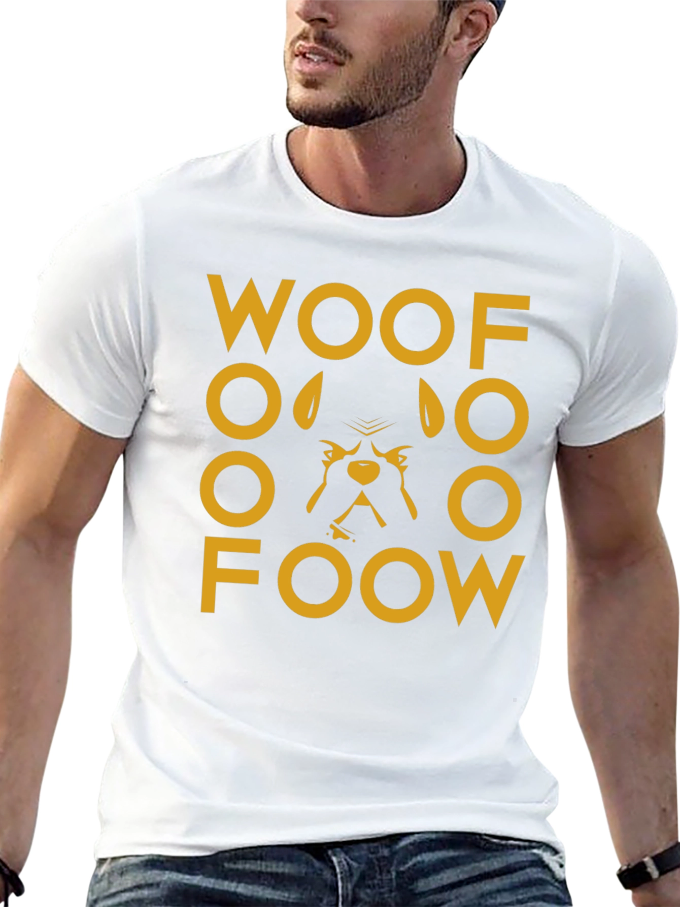 Woof Foow Dog Graphic T-Shirt