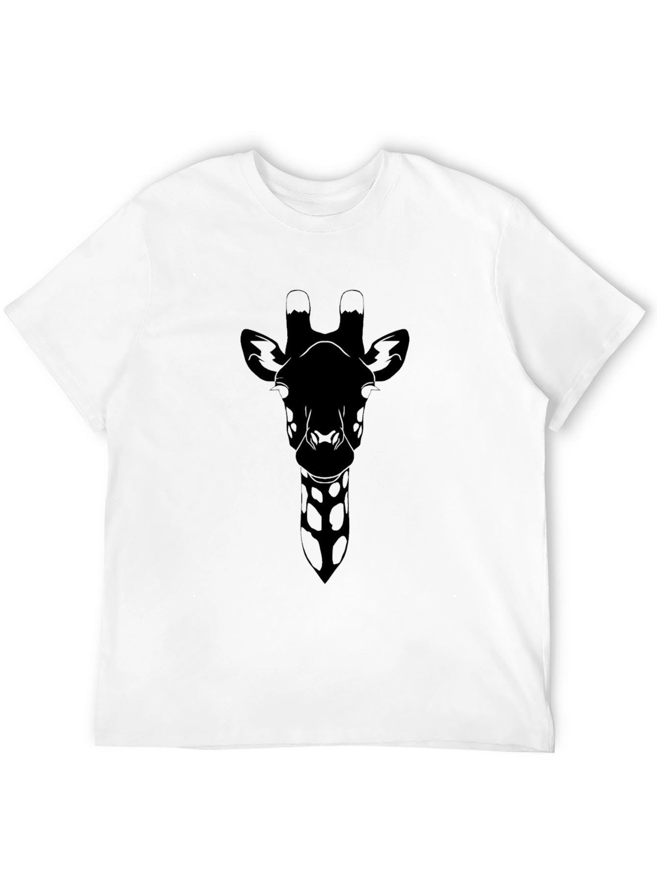 Giraffe Graphic Tee - Sleek Black Design
