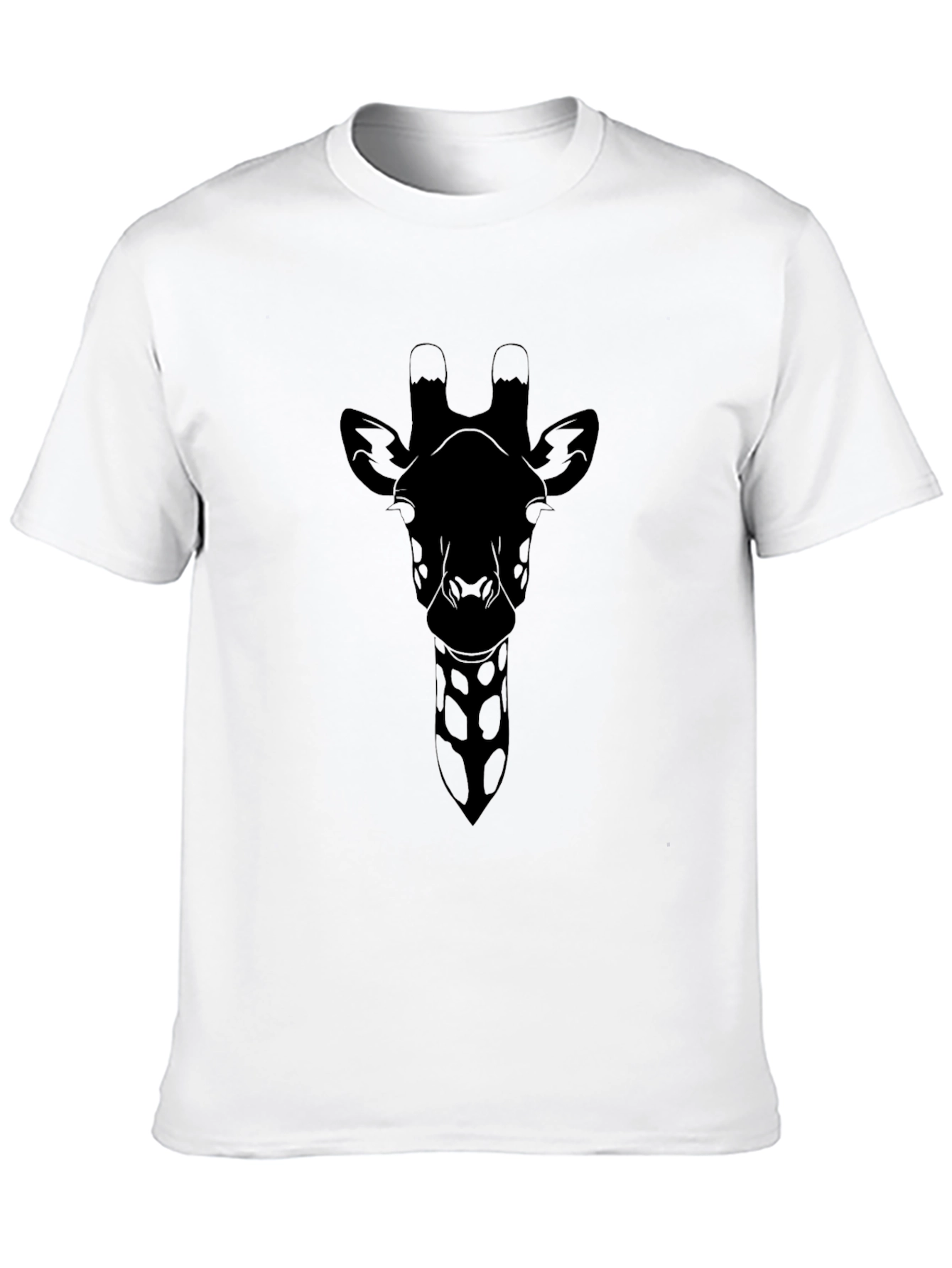 Giraffe Graphic Tee - Sleek Black Design