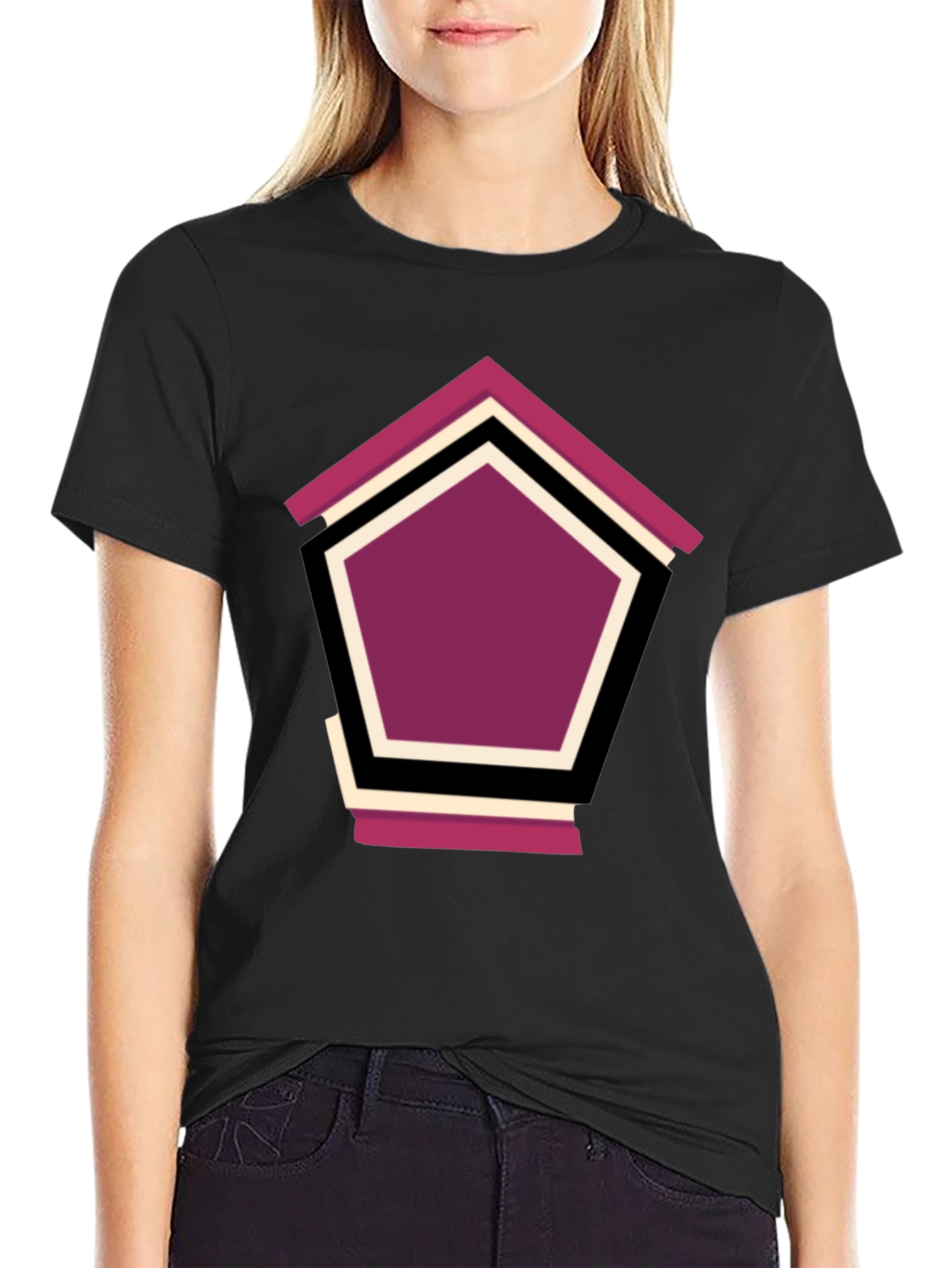 Geometric Penthouse T-Shirt - Stylish Design