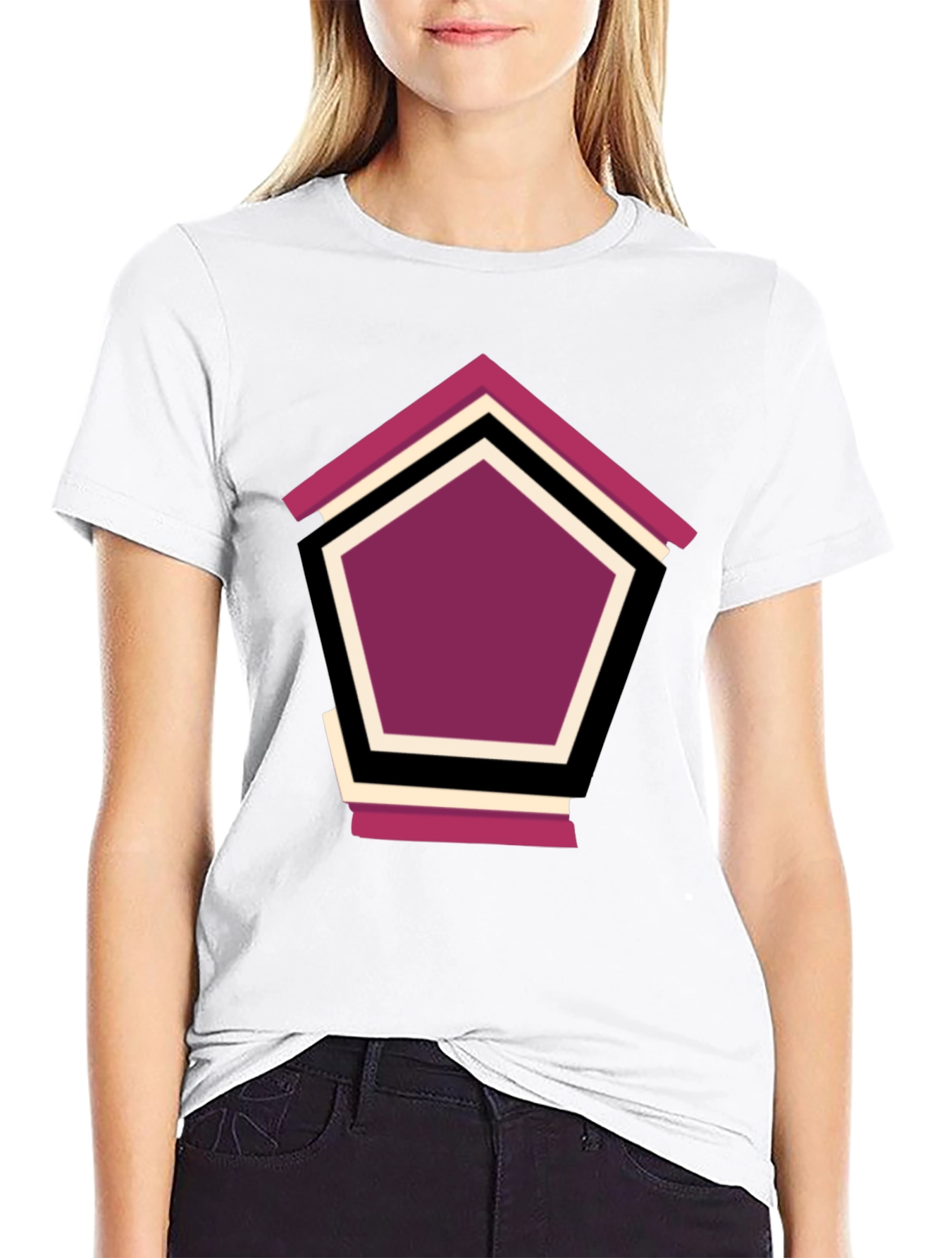 Geometric Penthouse T-Shirt - Stylish Design