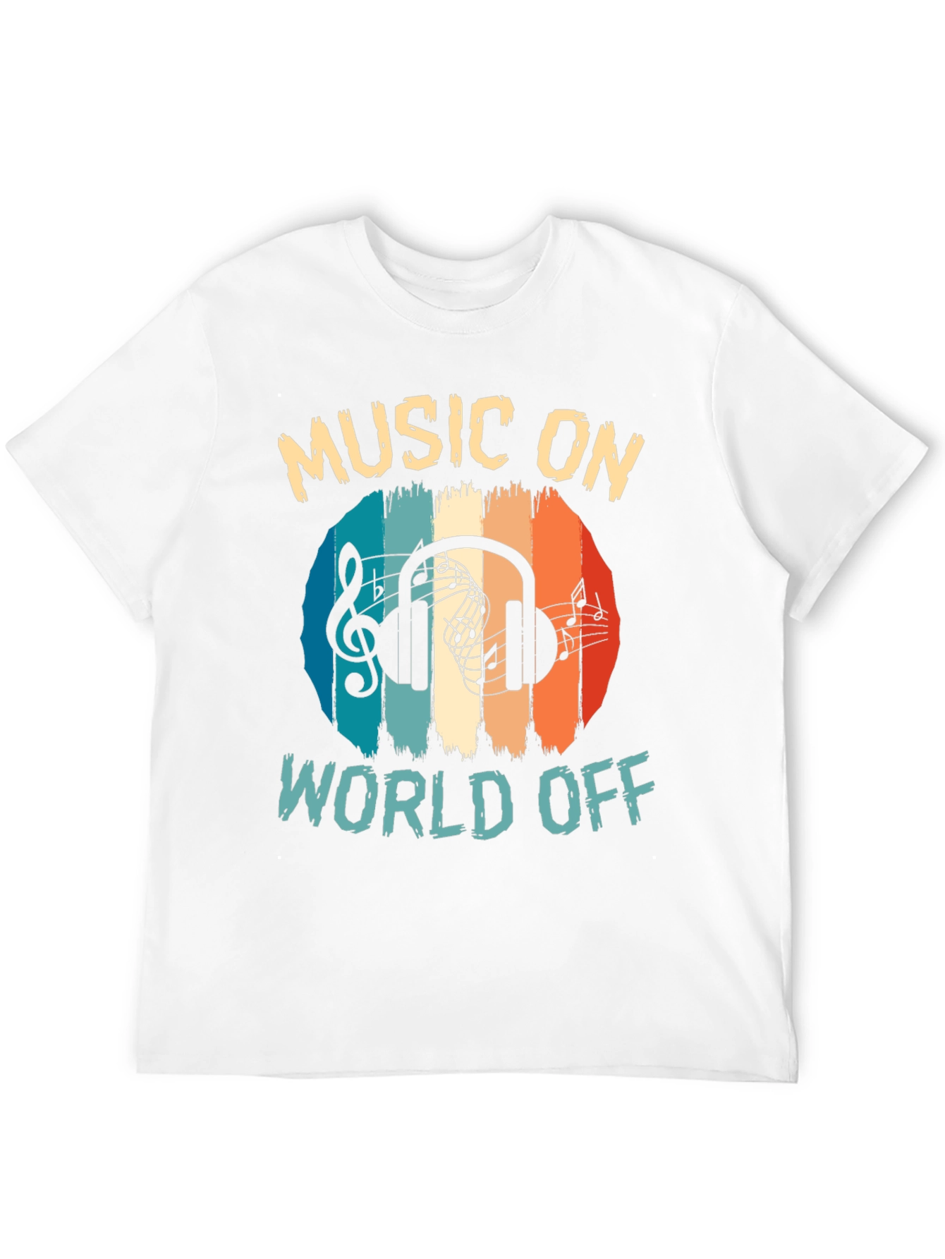 Music On World Off Graphic Tee