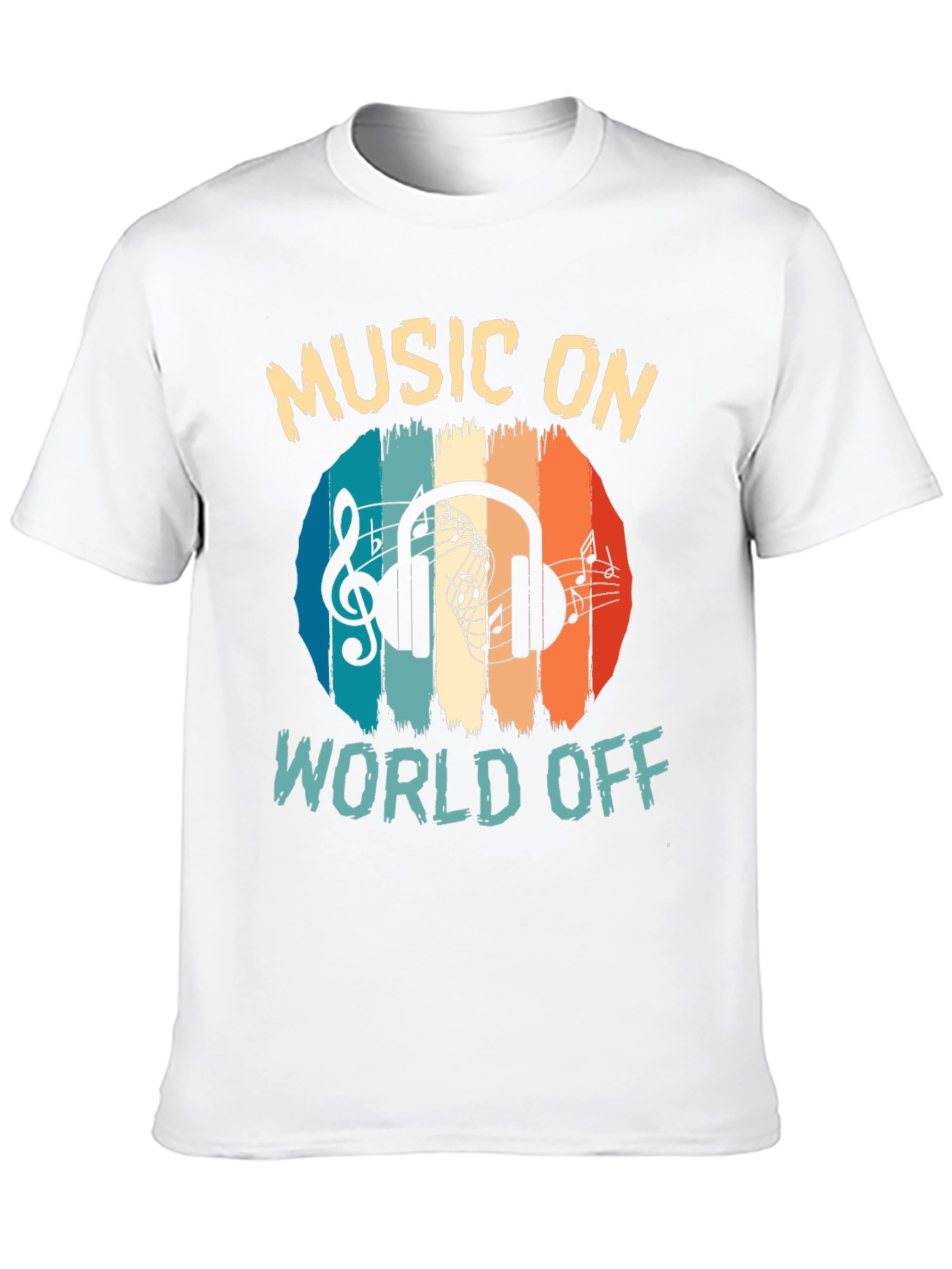 Music On World Off Graphic Tee