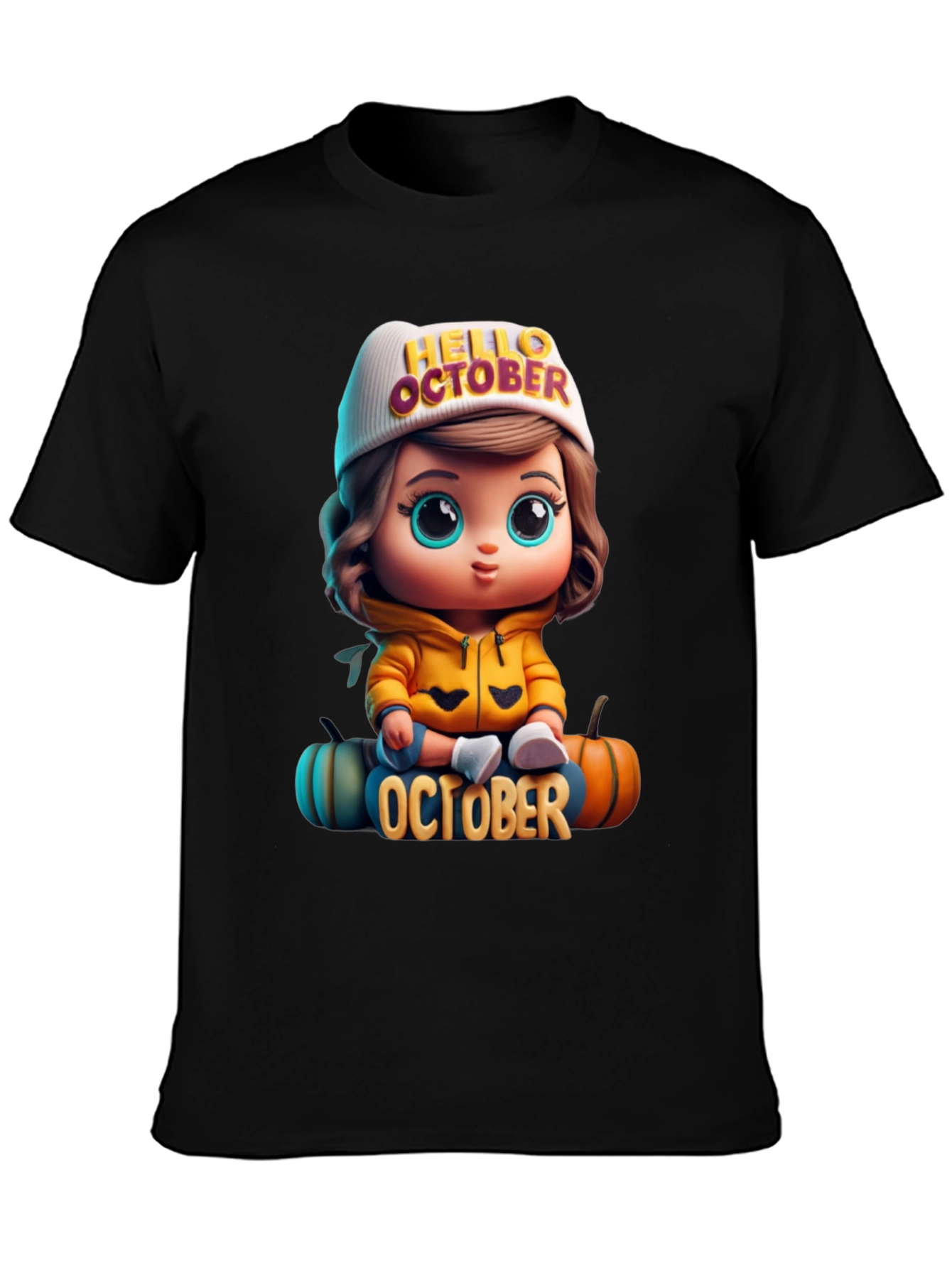 Hello October Cartoon T-Shirt
