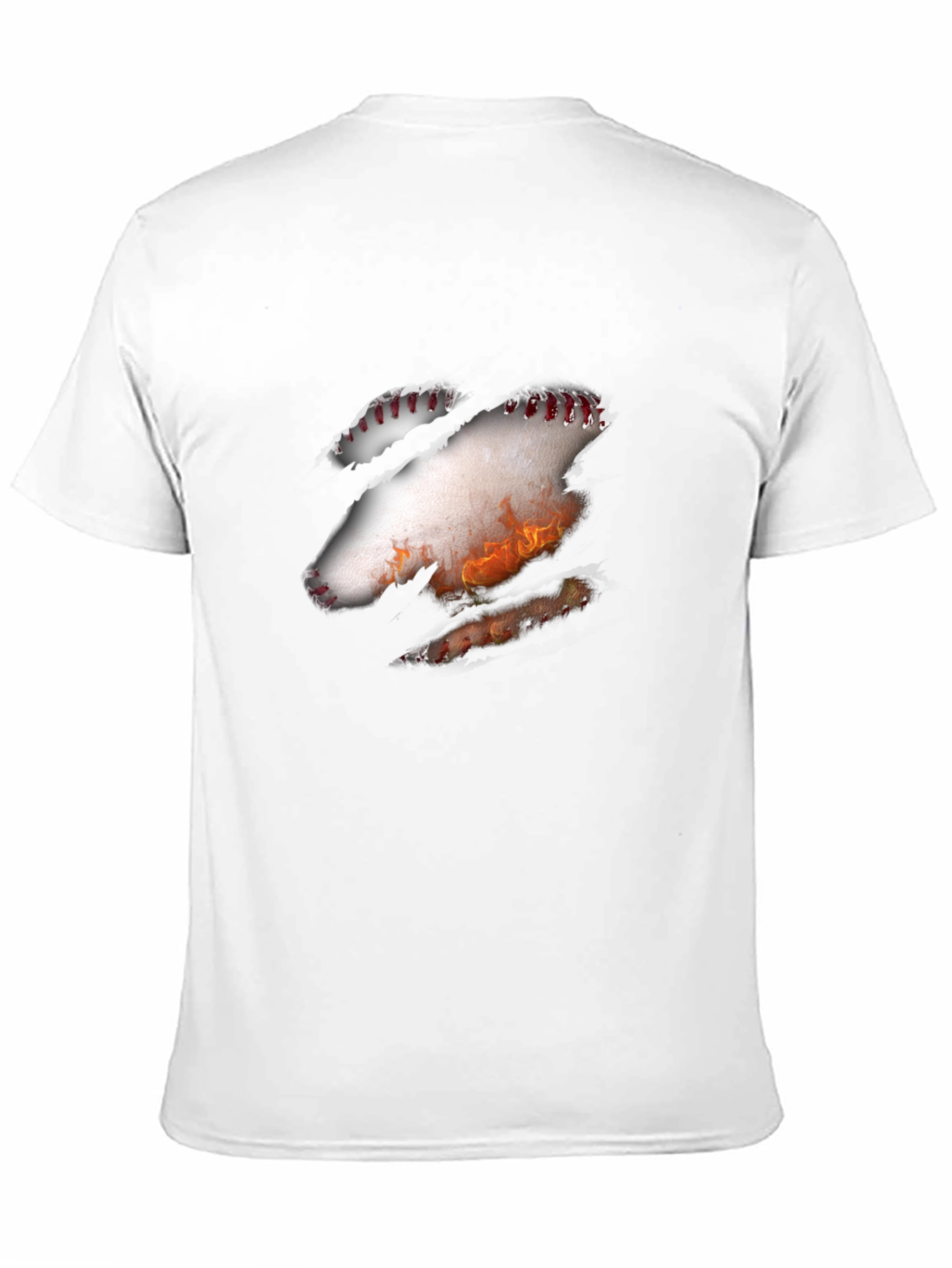 Baseball Fire T-Shirt - Unique Design
