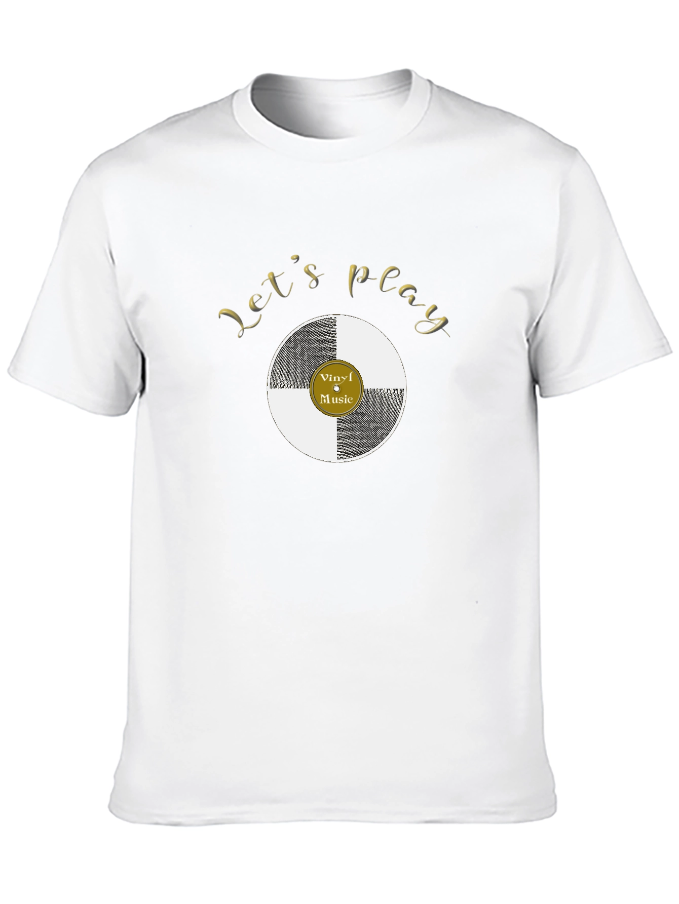 Lets Play Vinyl Music Graphic Tee