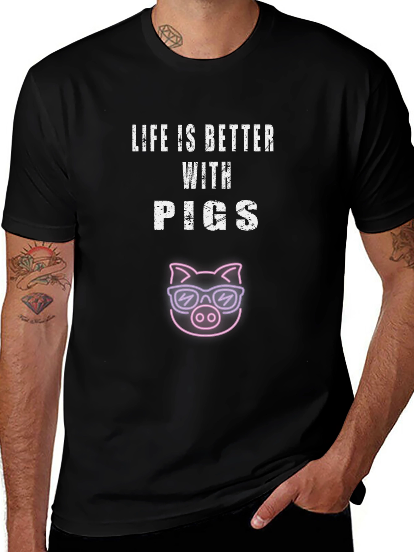 Life is Better with Pigs T-Shirt