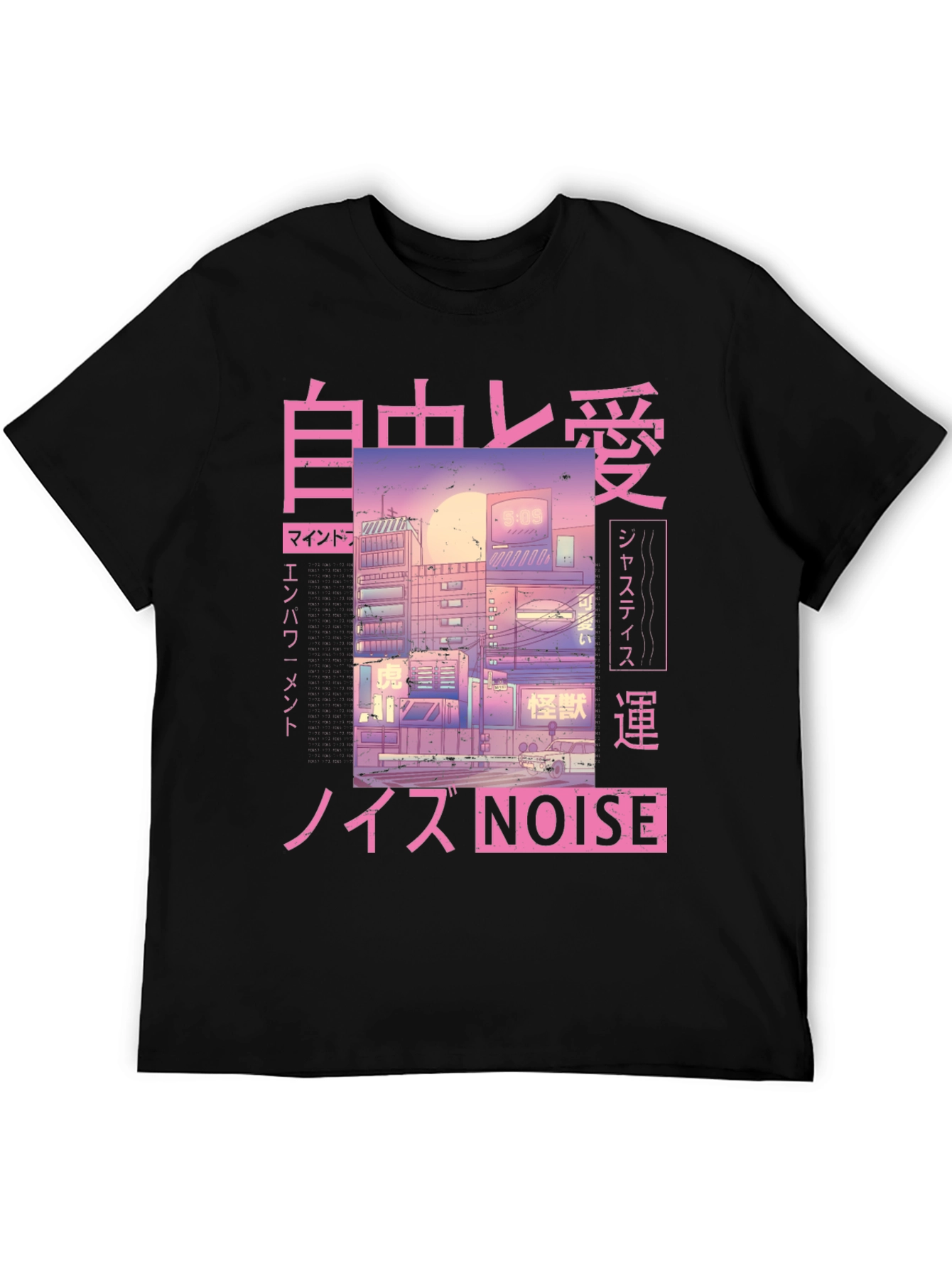 Anime Cityscape Graphic Tee
