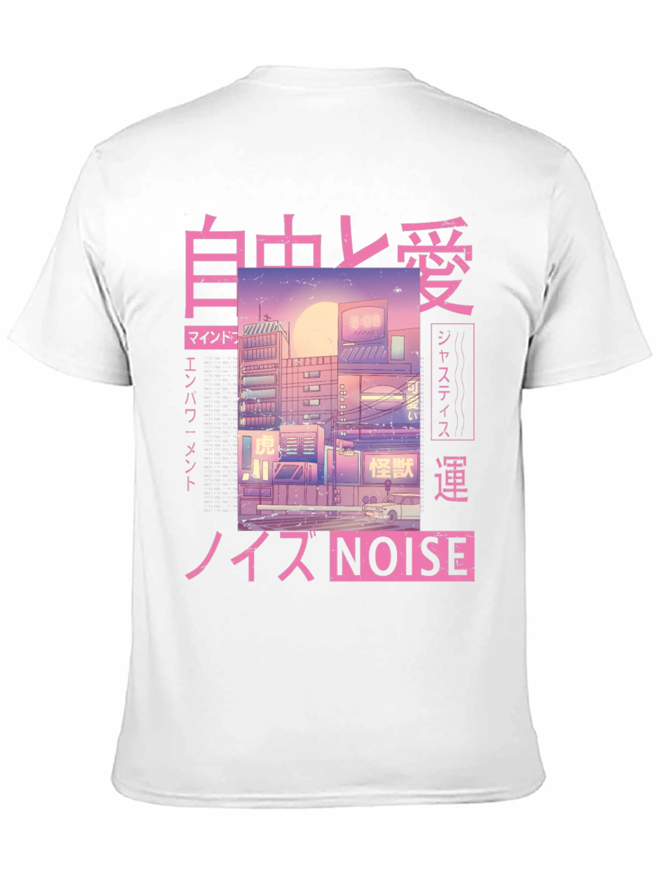 Anime Cityscape Graphic Tee
