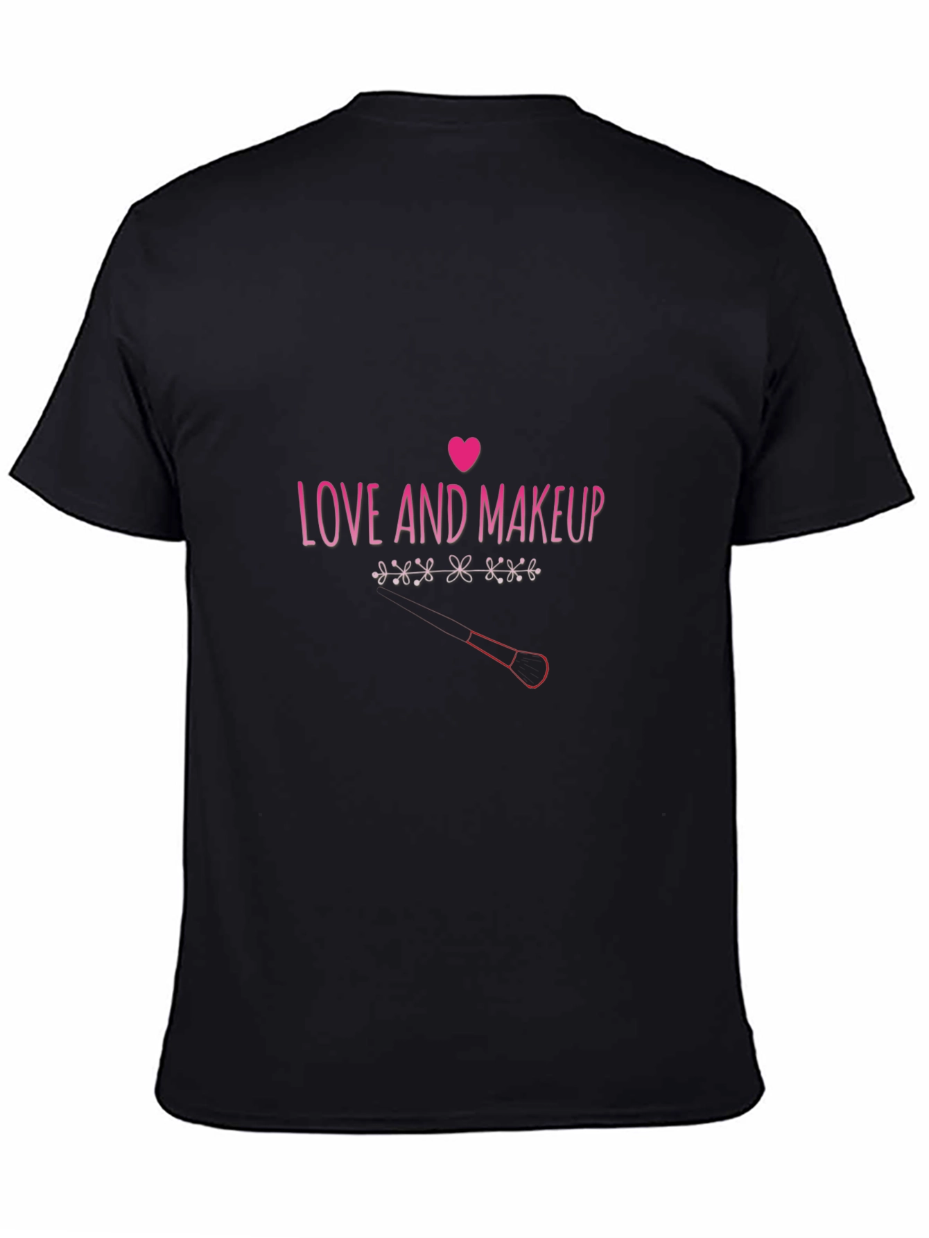 Love Makeup Tee - Pink Graphic Print