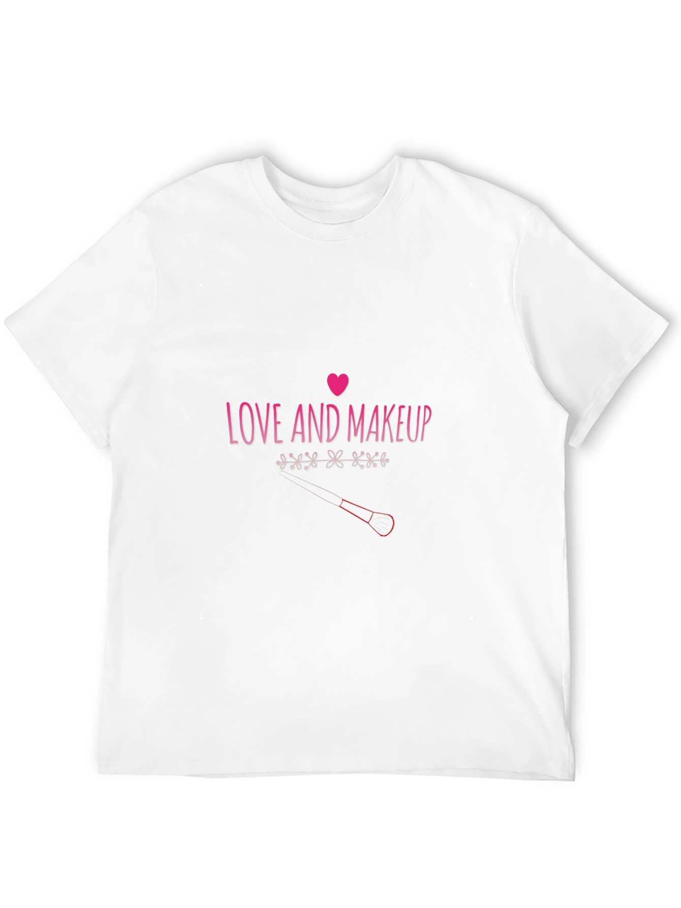 Love Makeup Tee - Pink Graphic Print