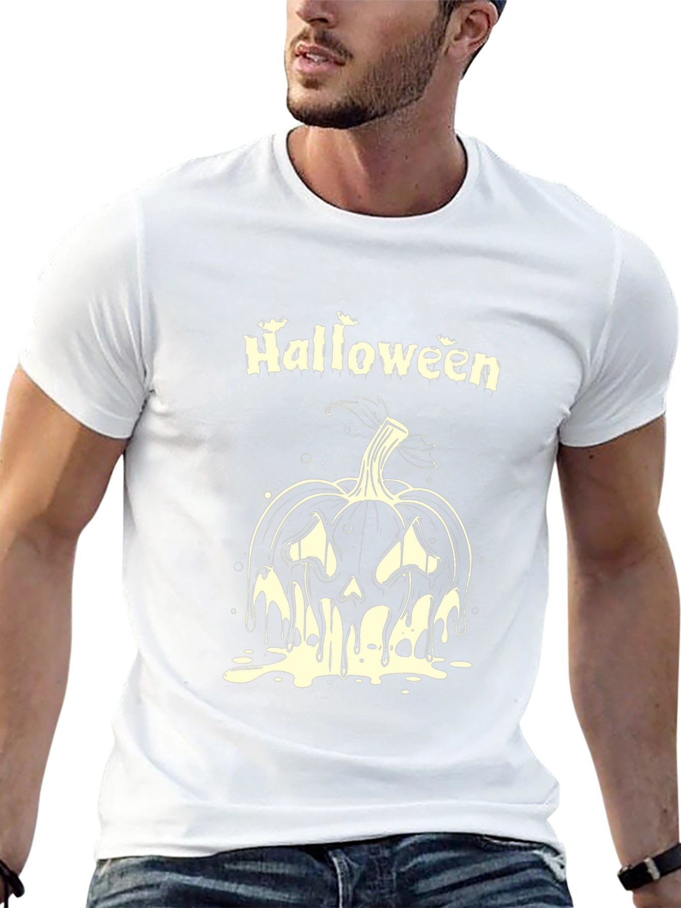 Halloween Pumpkin Black T-Shirt