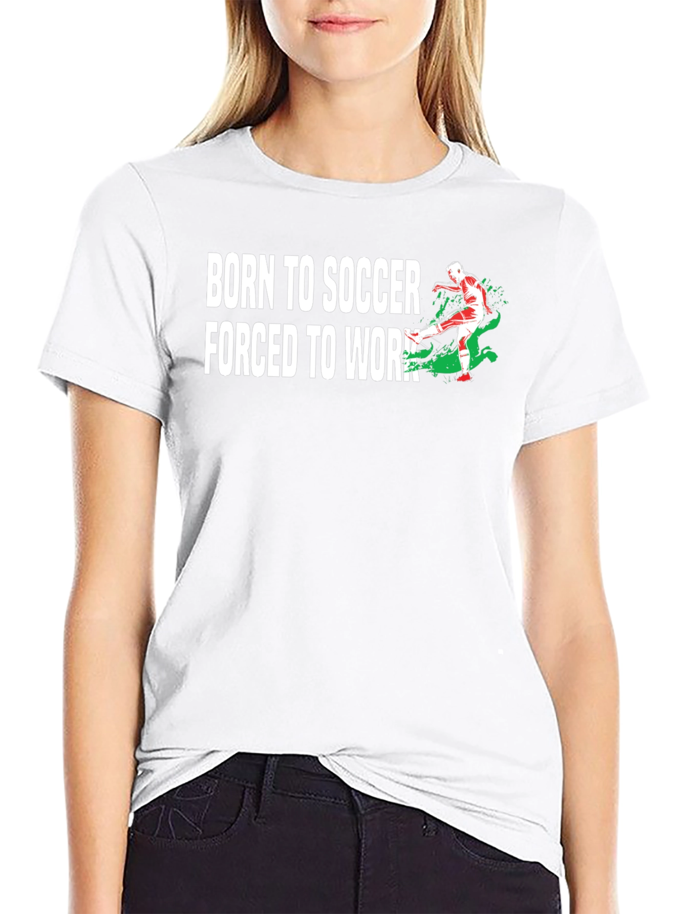 Born to Soccer T-Shirt - Novelty Graphic Tee