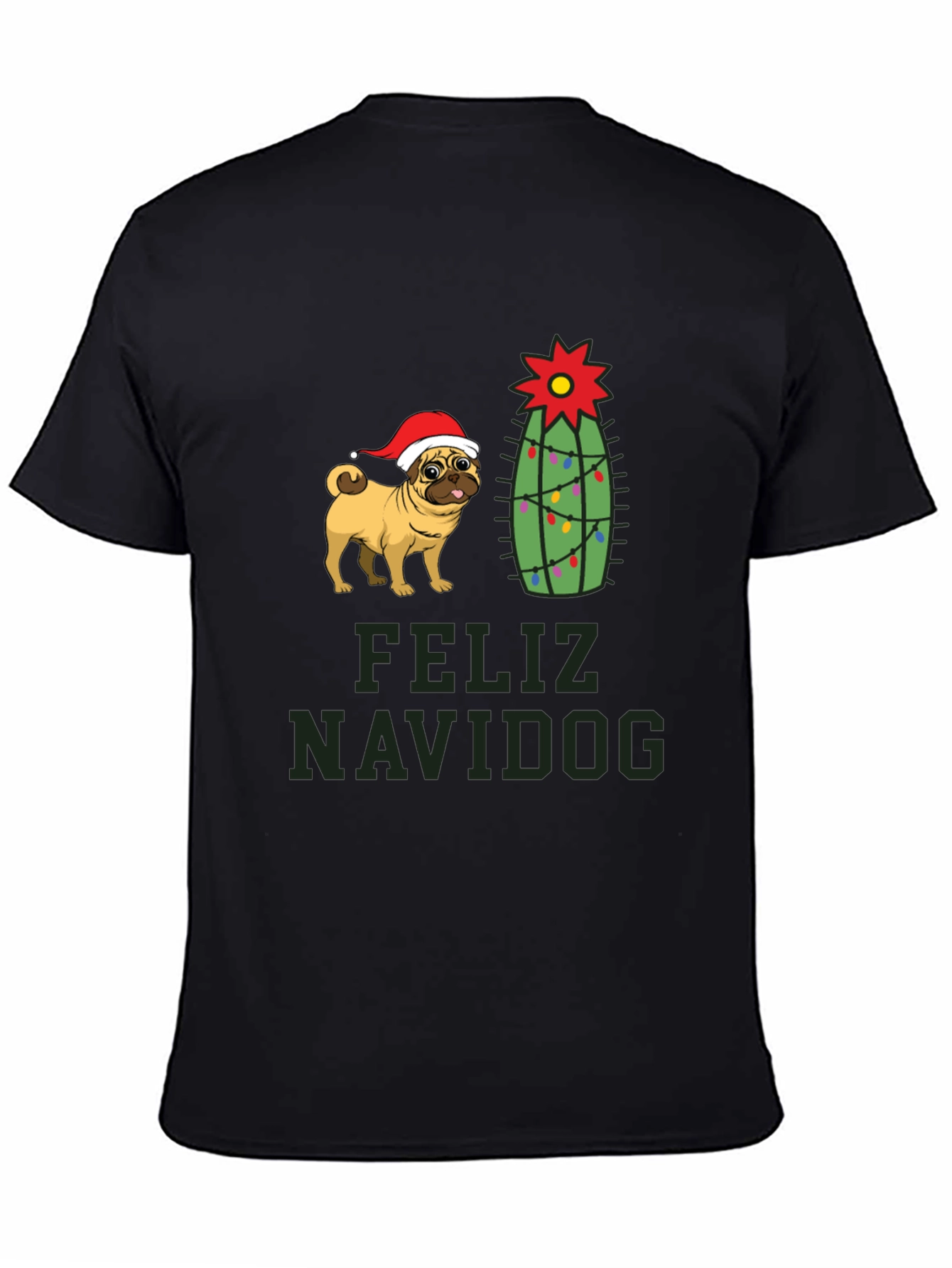 Feliz Navidog Pug Christmas T-Shirt