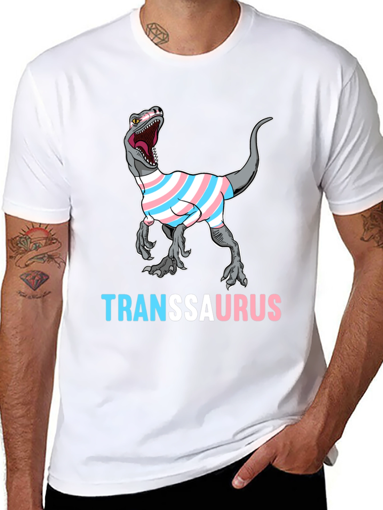 Transsaurus Dinosaur Graphic T-Shirt